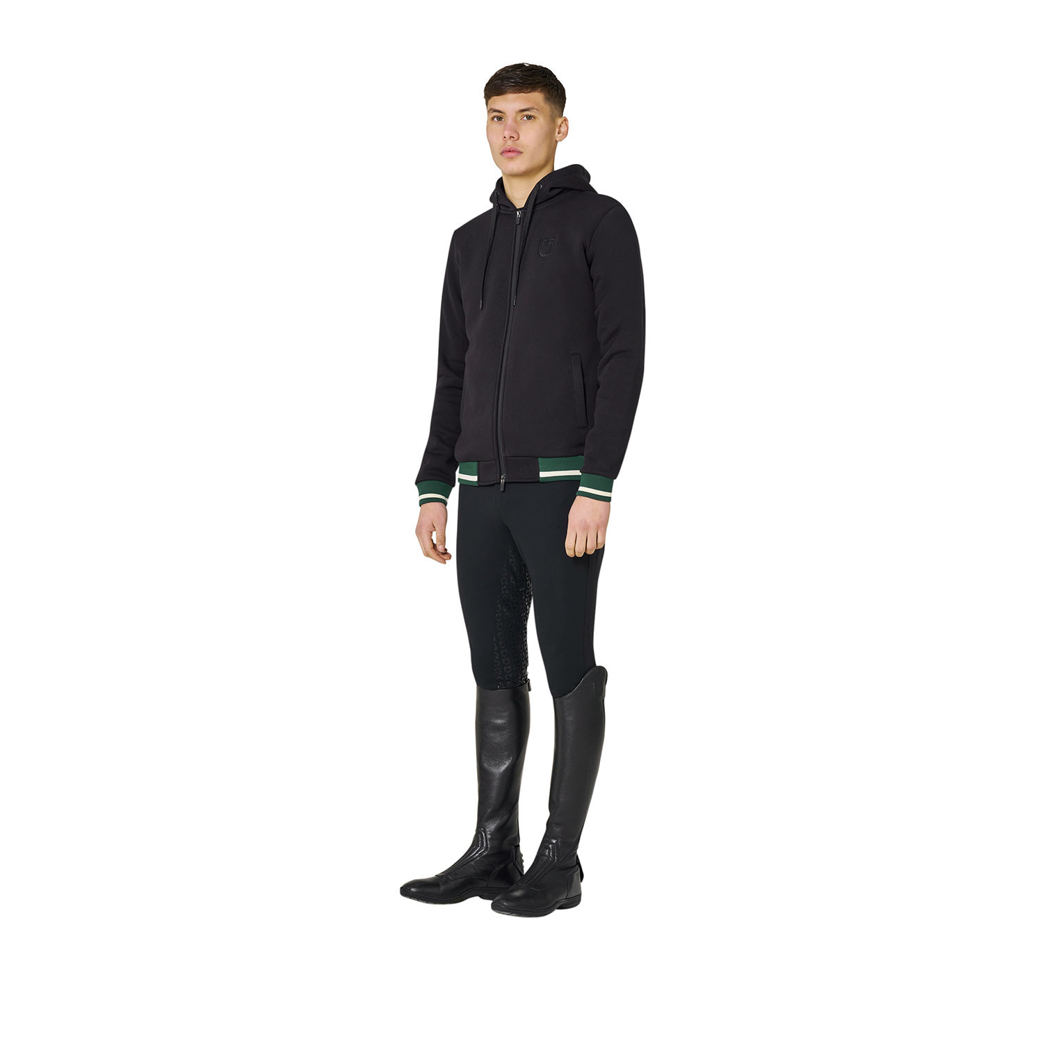 Hoodie für Herren mit Frontreißverschluss