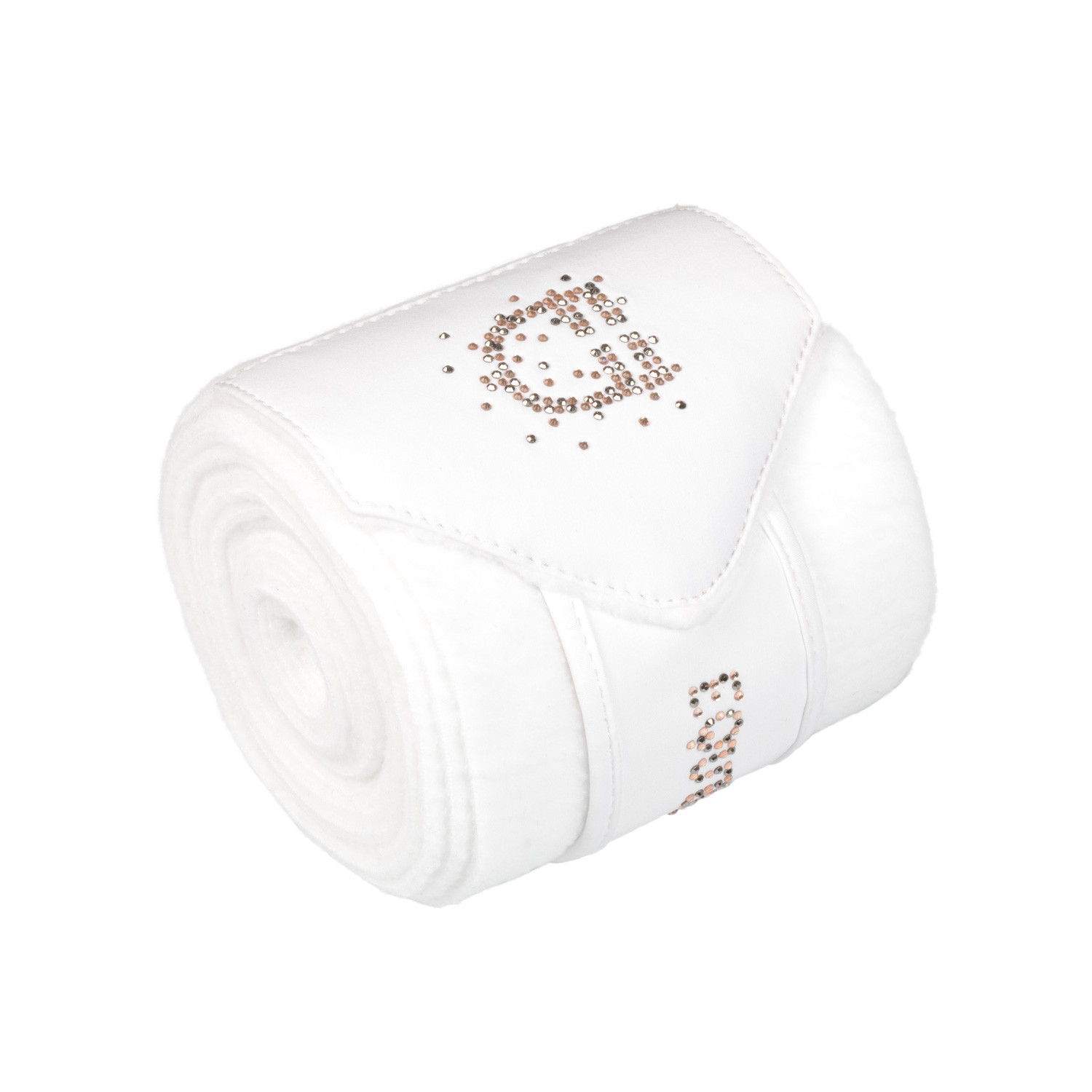Fleecebandagen mit Strass-Logo