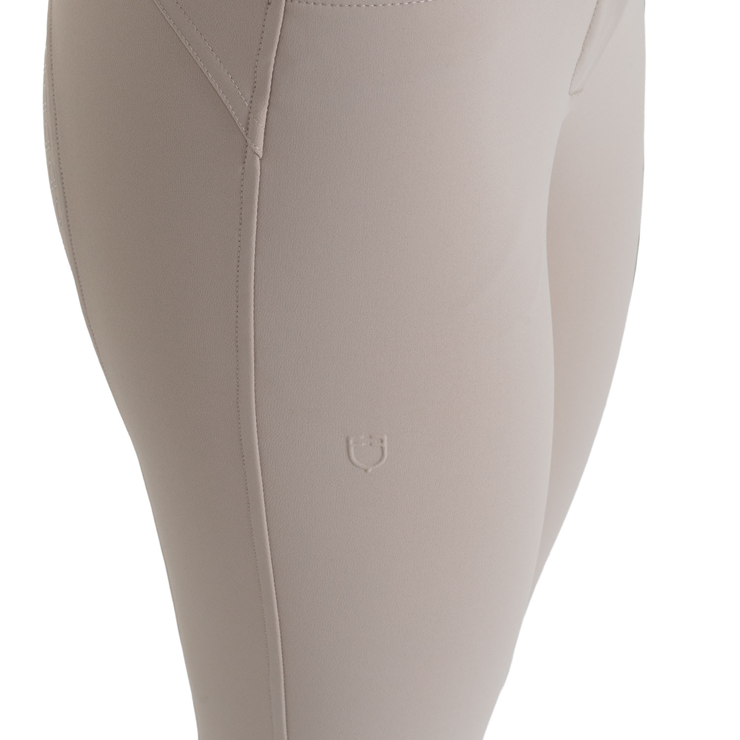 Pantalon d'équitation femme taille haute à fond intégral en tissu bi-stretch