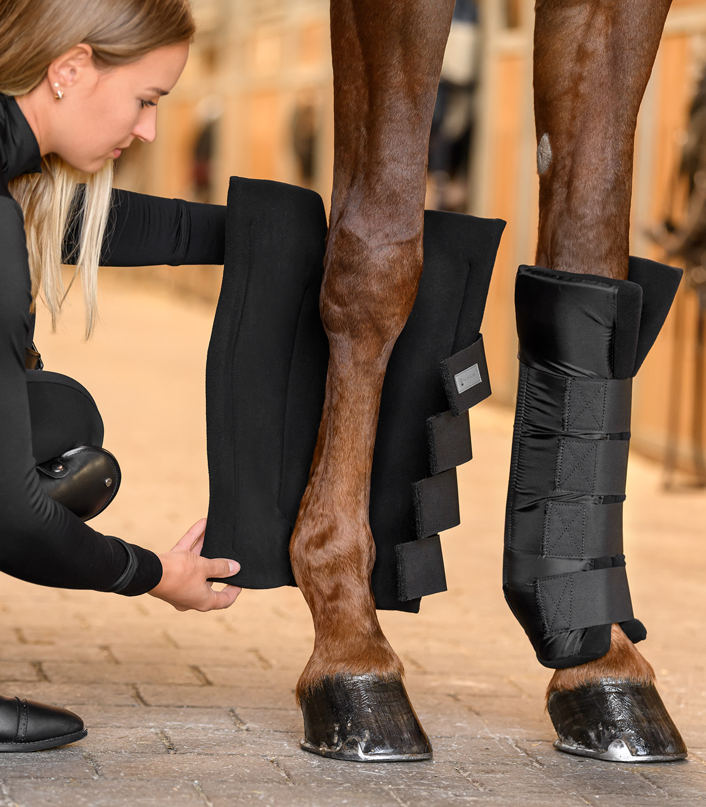 Stallgamaschen mit Gelenksupport, vorne