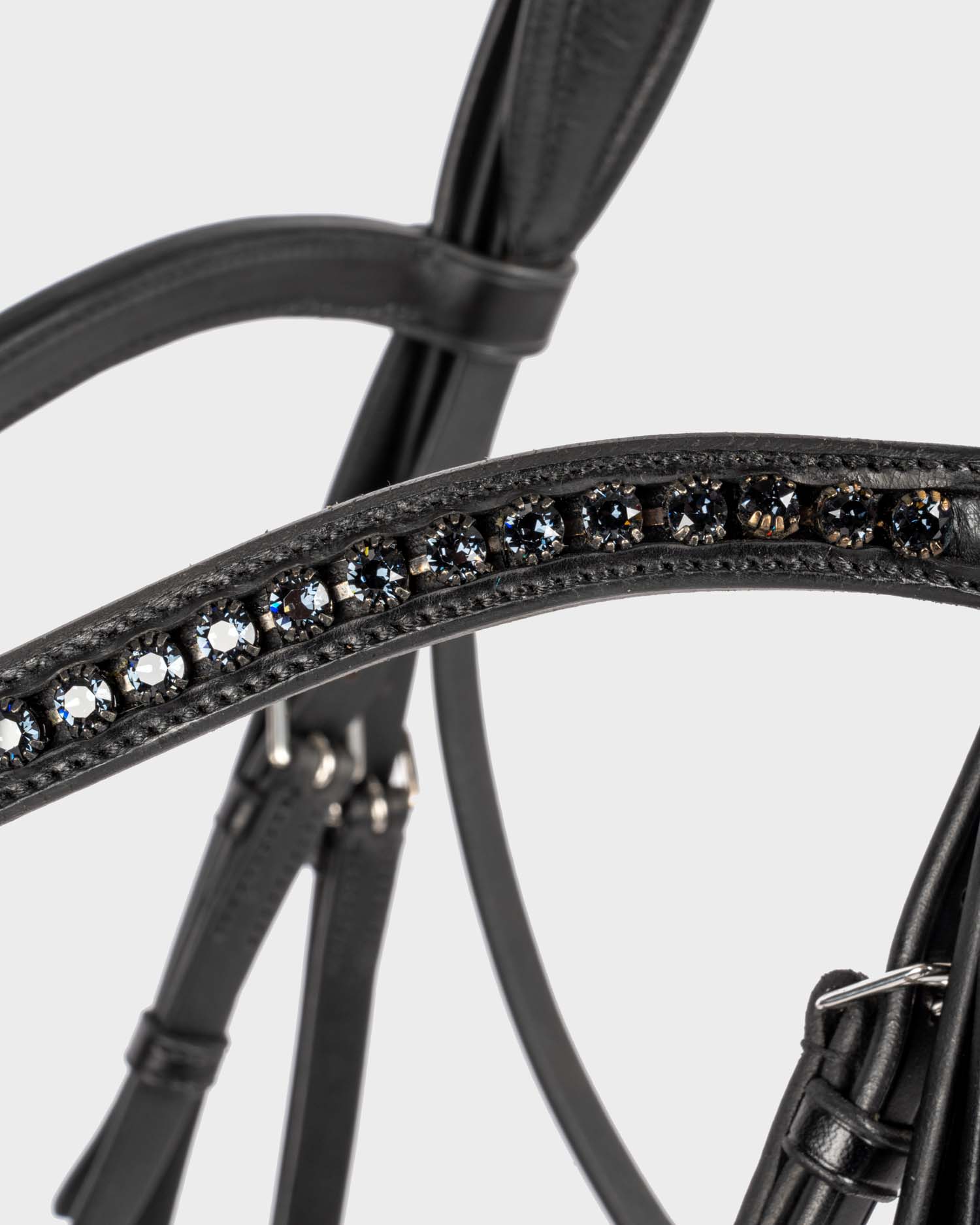 Bridle Hubertus Schmidt Black Edition patent leather anatomical in black