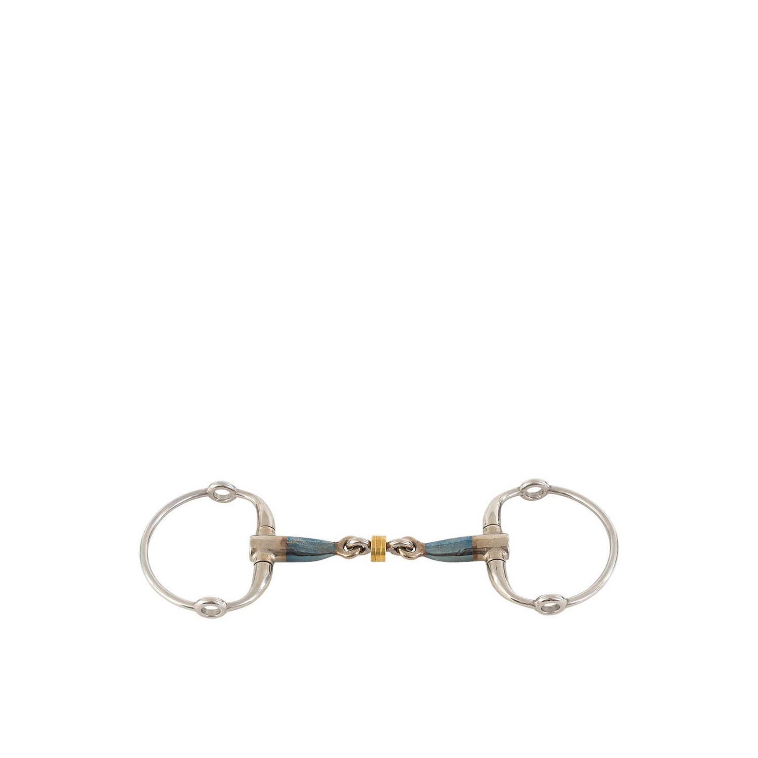 Sweet Iron Kloben gag Messing Ring-16 en bleu