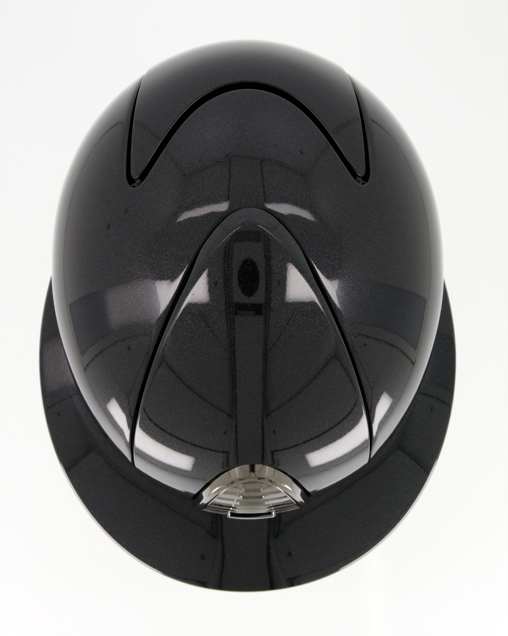 Reithelm Cromo 2.0 Diamond Polo mit taupe Kinnriemen in schwarz