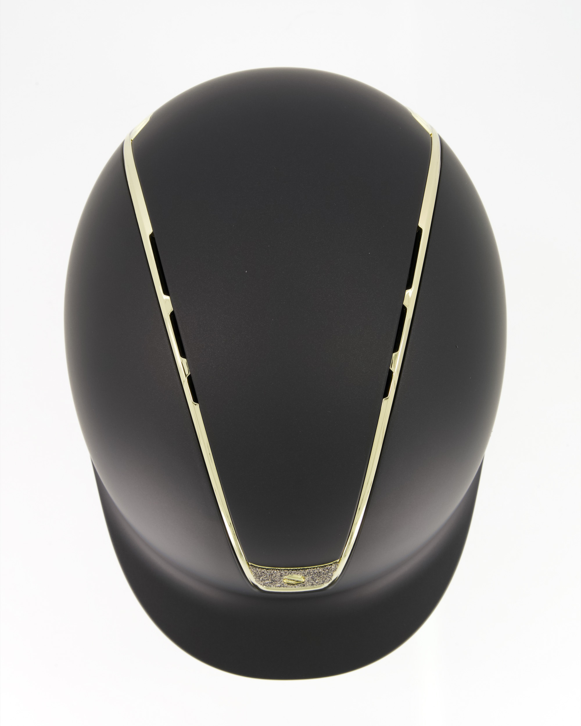 Reithelm 2.0 Shadowmatt Trim Gold Chrome Blason Crystal Fabric Gold in schwarz