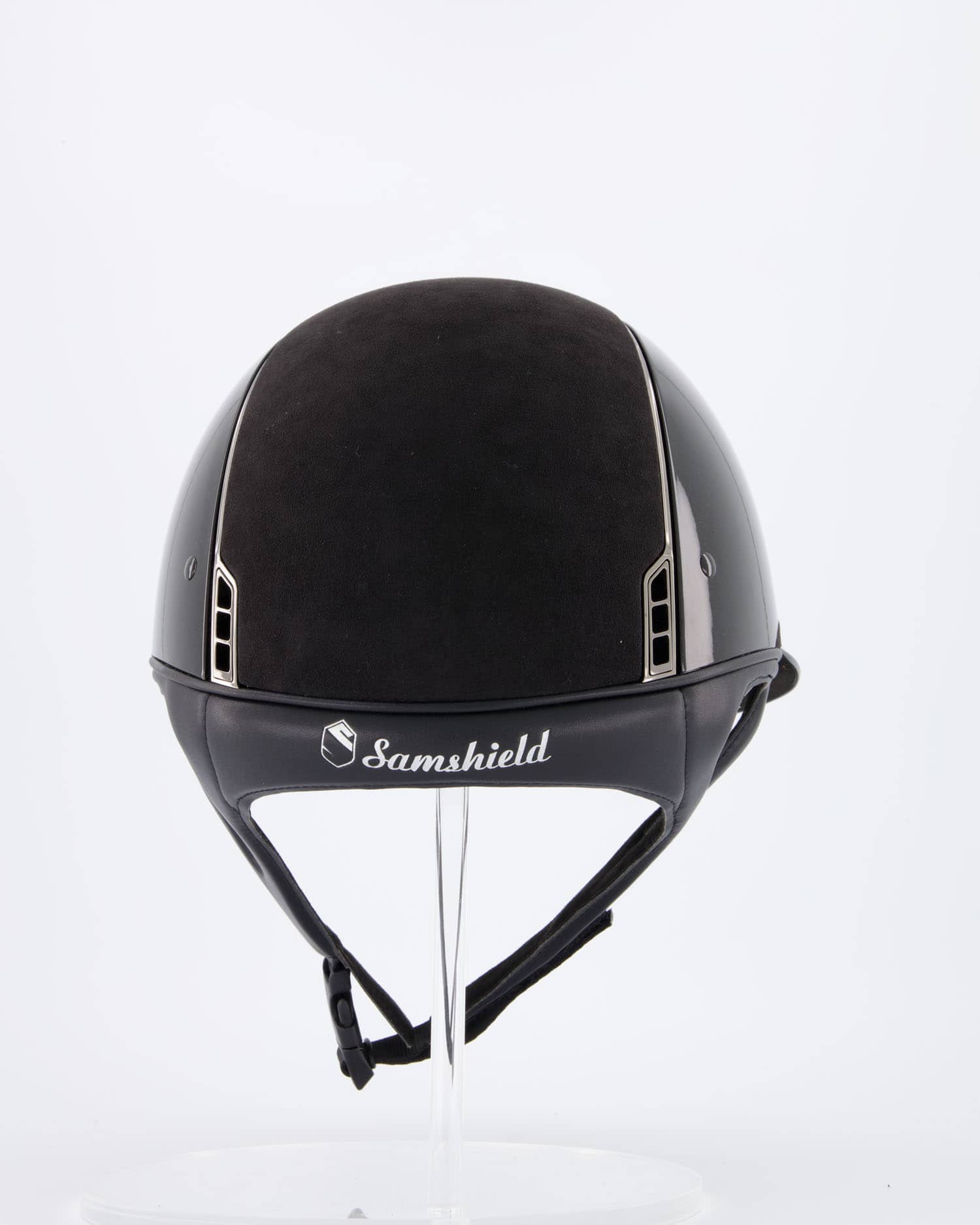 Reithelm Miss Shield Shadowglossy, Top Alcantara Black, Frontal Band Alcantara Black, Trim Chrome Black, Blason Crystal Fabric Black in Schwarz