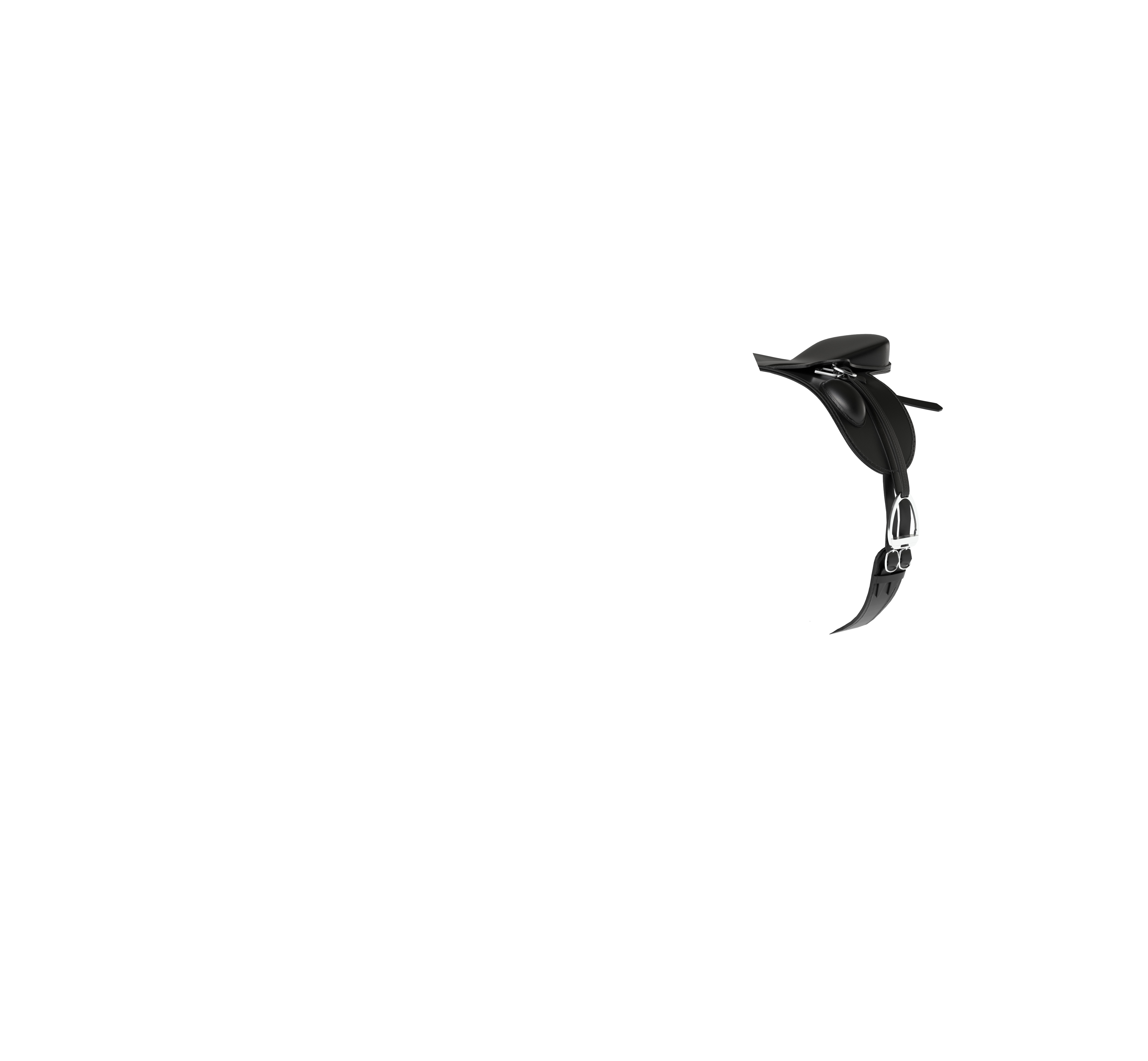Selle de dressage Toy Pony noir