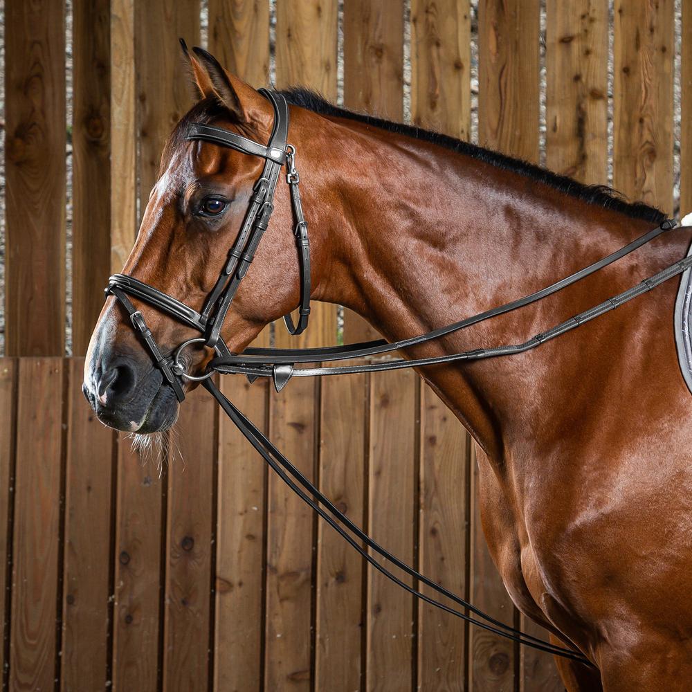 Ausbindezügel komplett aus Leder 1/2"