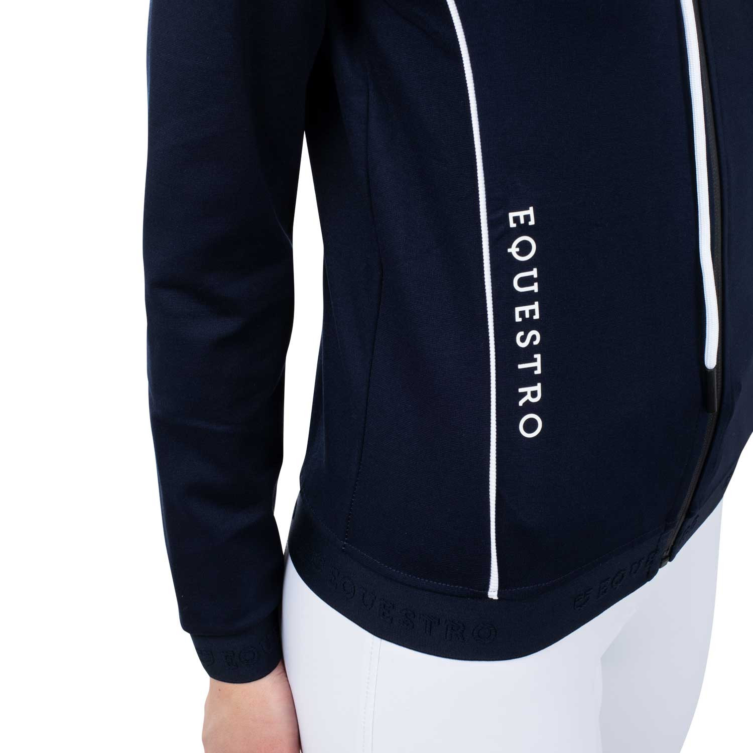 Damen-Sweatshirt mit Interlock-Frontreißverschluss