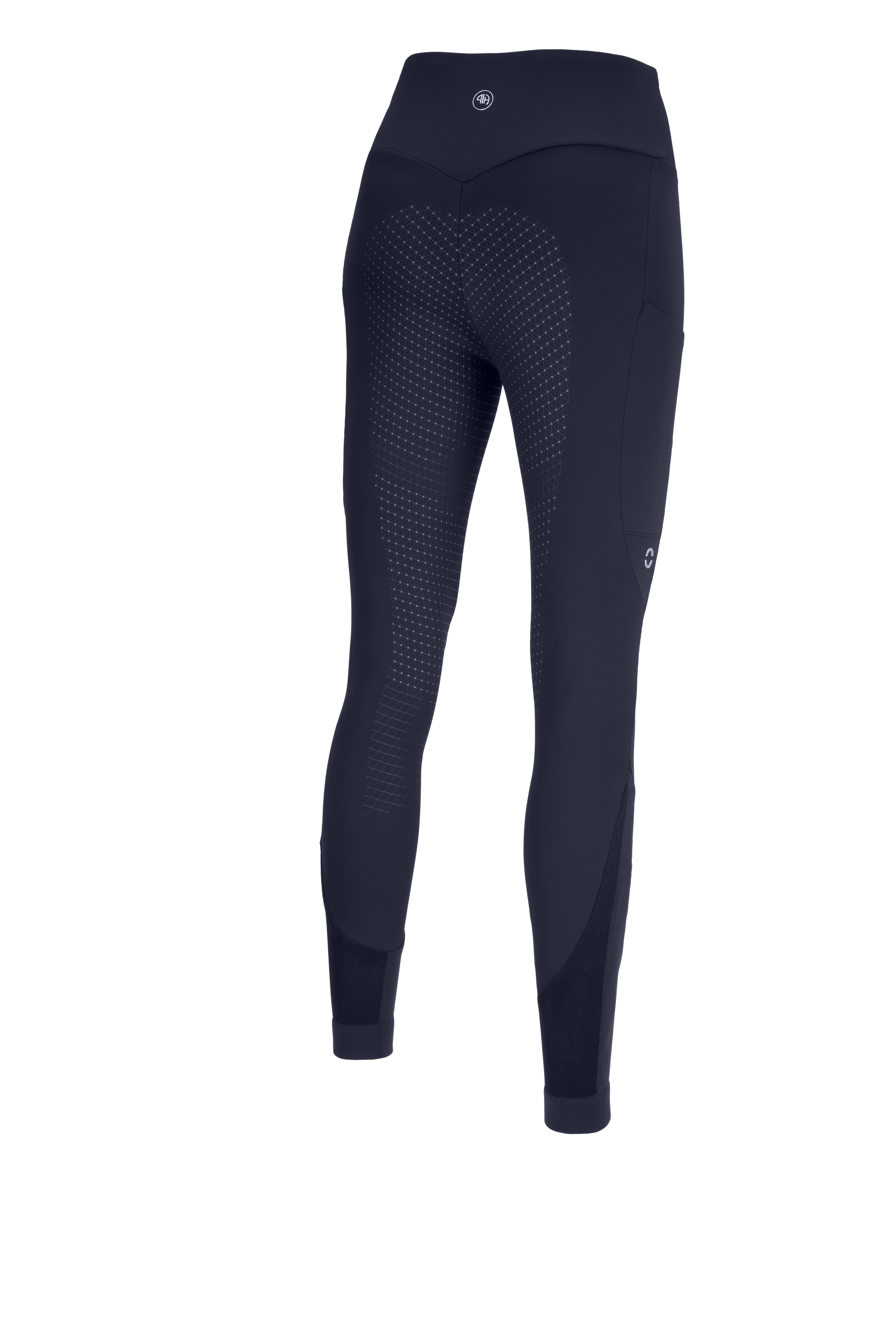 Reithose Damen YELLA Matrix Highwaist GripTec Vollgrip in nightblue