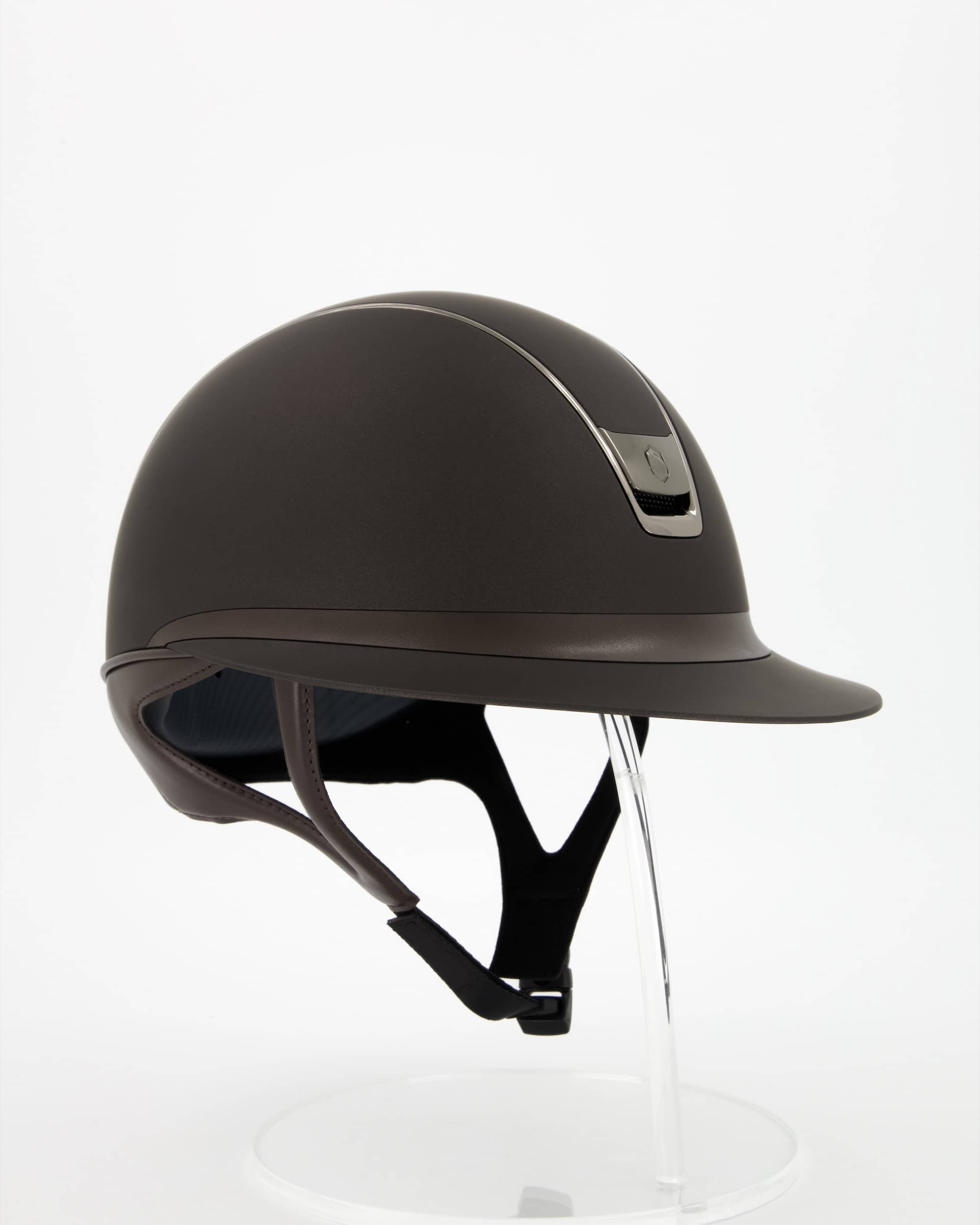Riding helmet 2.0 Miss Shield Shadowmatt Standard in brown