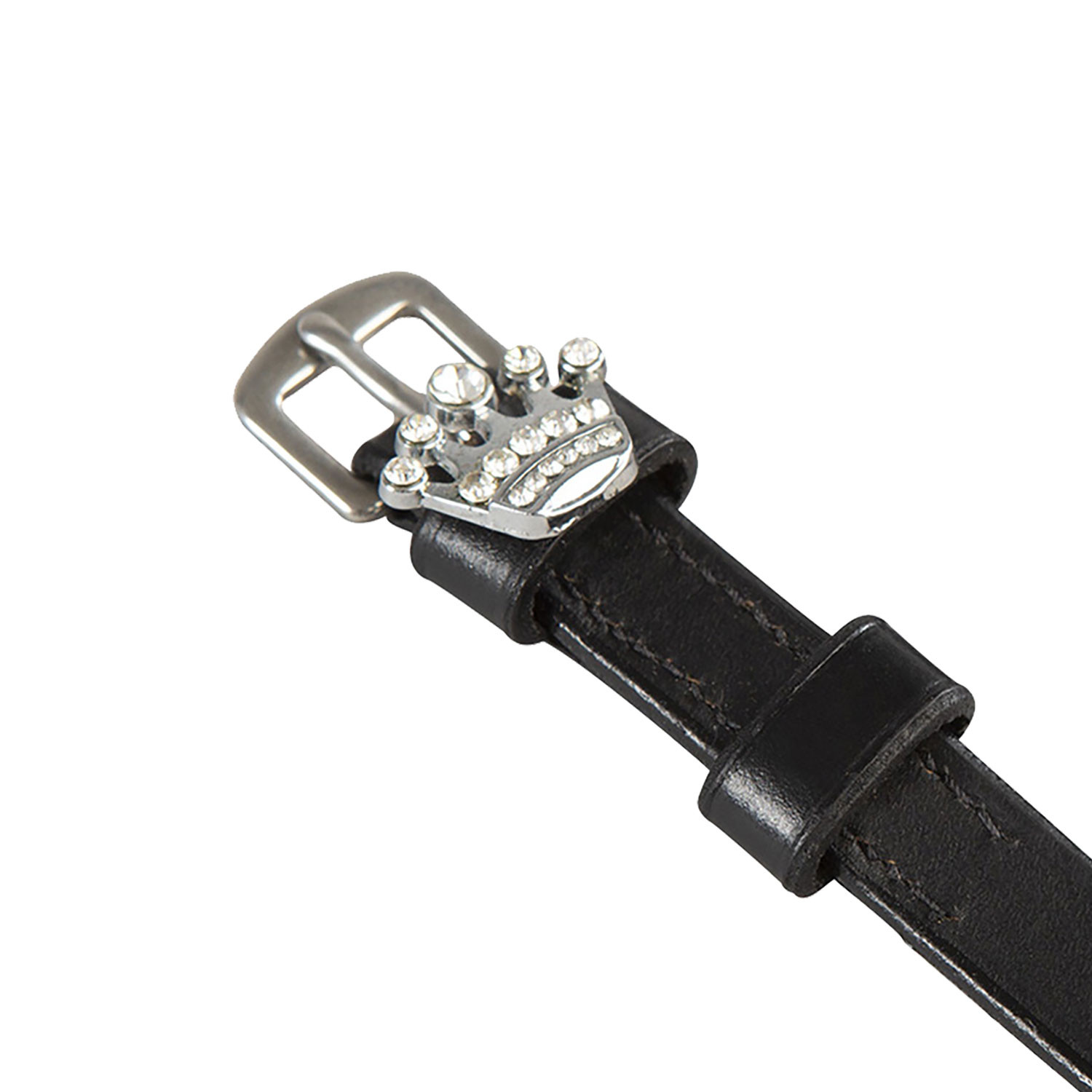 Sporenriemen aus Leder mit Strass-Dekor