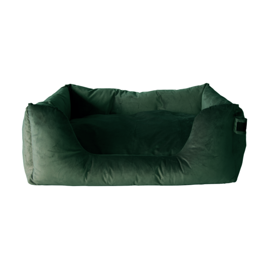 Velvet dog bed