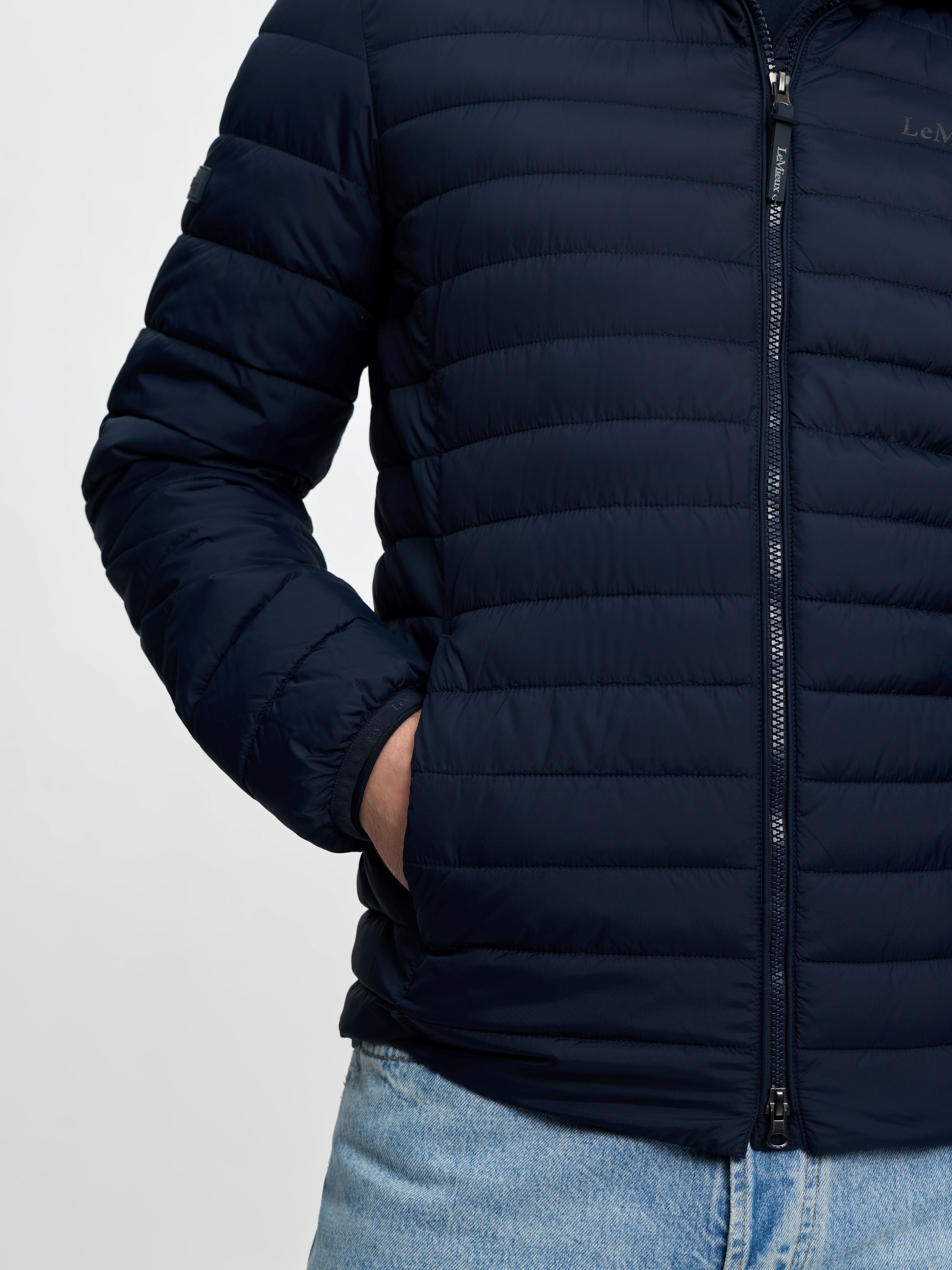 Herren Steppjacke mit Kapuze