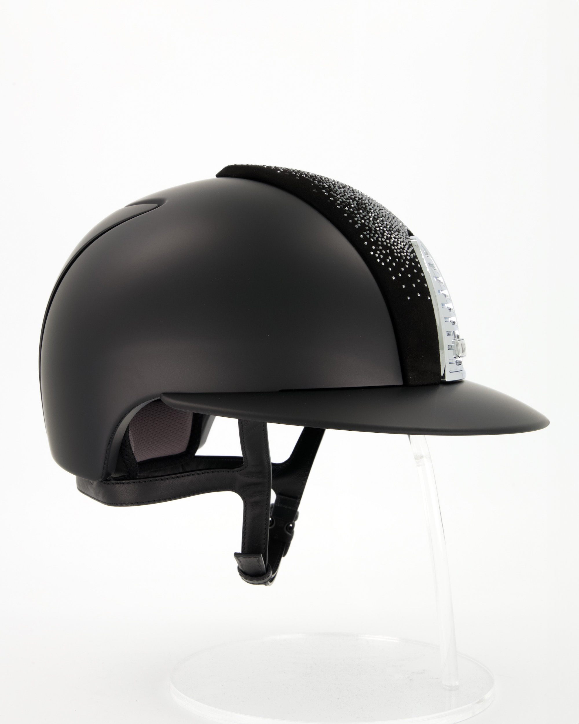 Reithelm Cromo 2.0 Textile Polo Suede Black Silver in schwarz