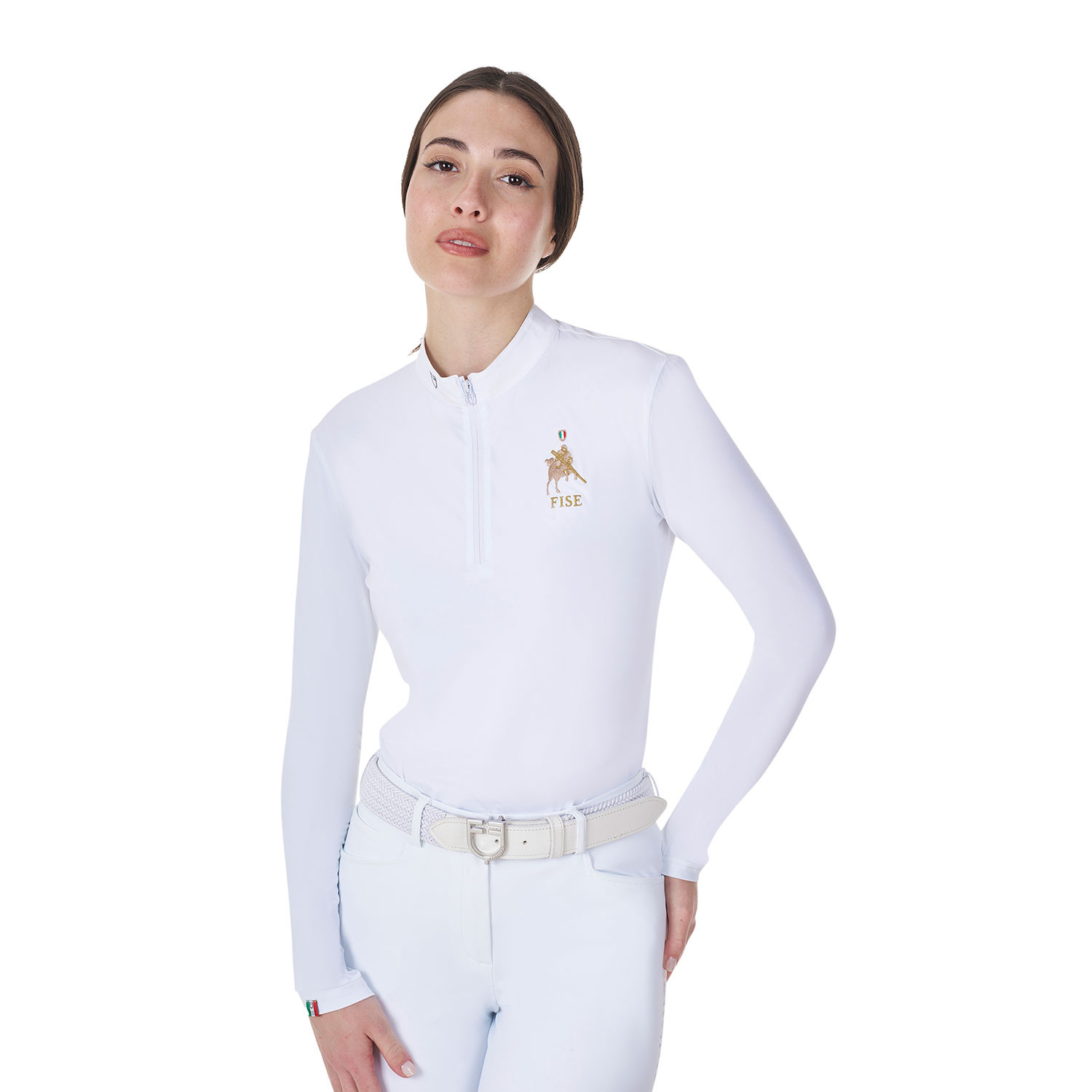 Damen-Turnierpoloshirt mit langen Ärmeln X FISE
