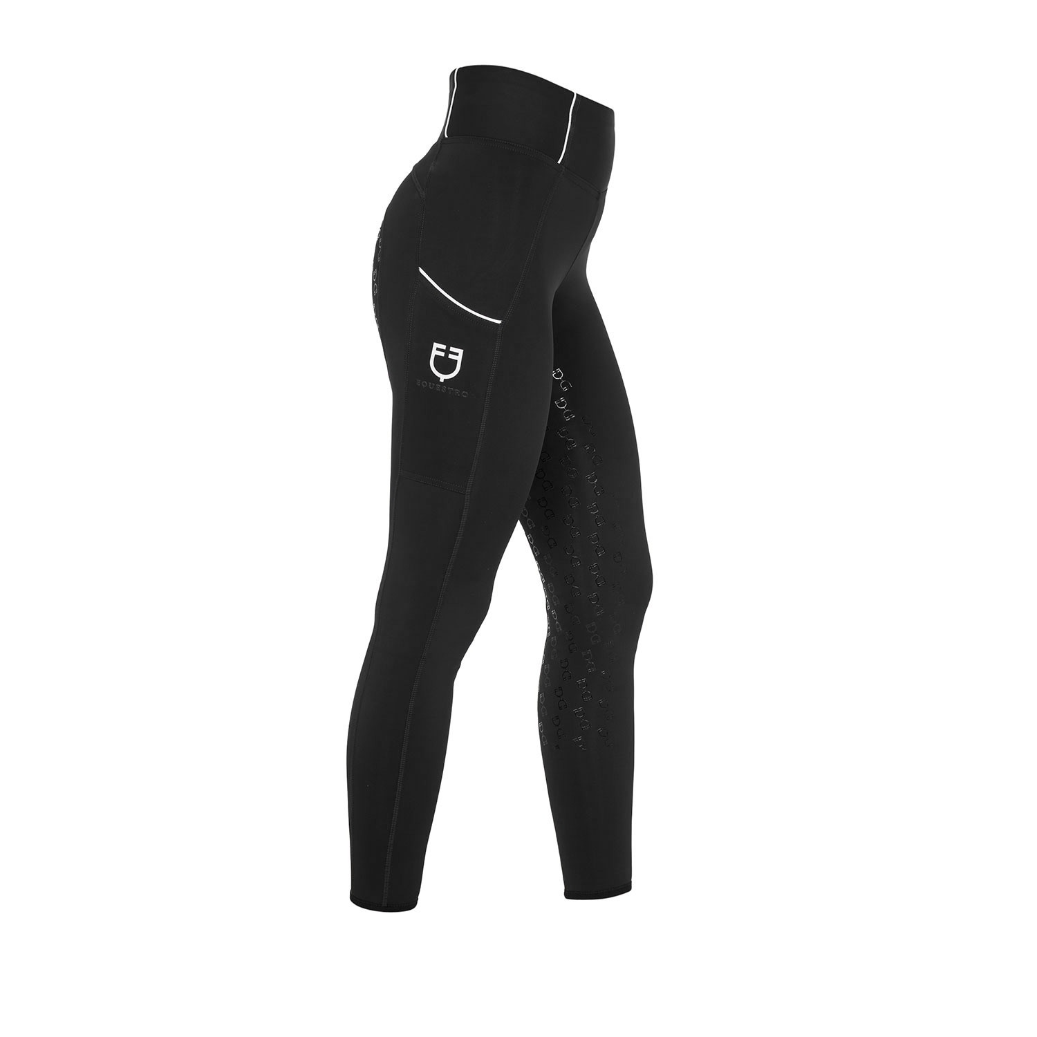 Damen-Leggings Slim Fit mit Vollbesatz