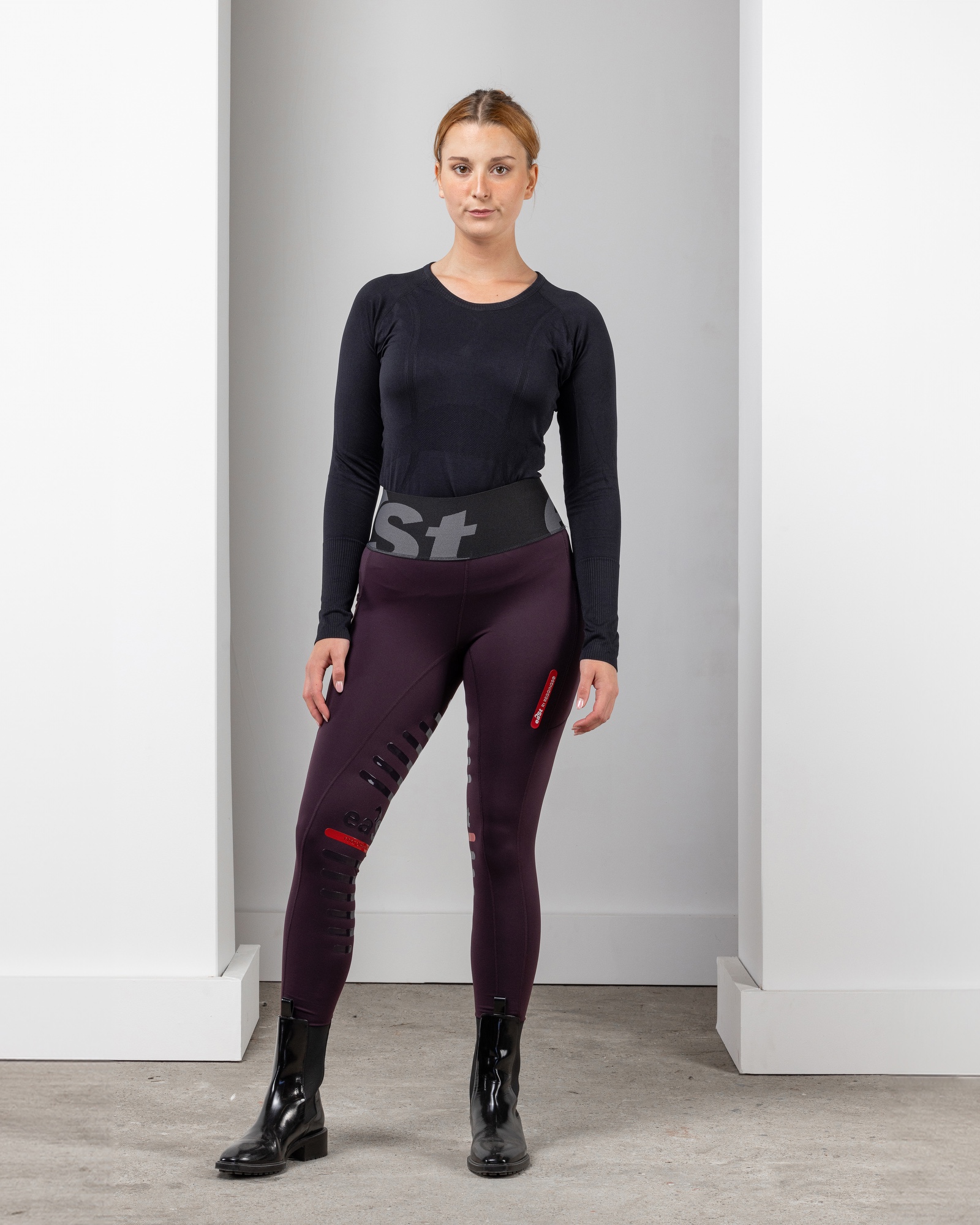 Ladies riding leggings REGGINGS® R1 Highwaist with full grip
