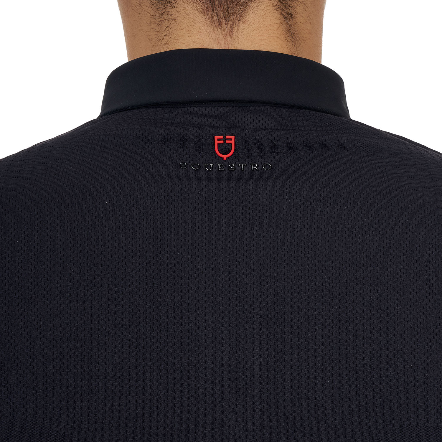 Ridertechnology Herren-Trainingspolo Langarm mit Reißverschluss