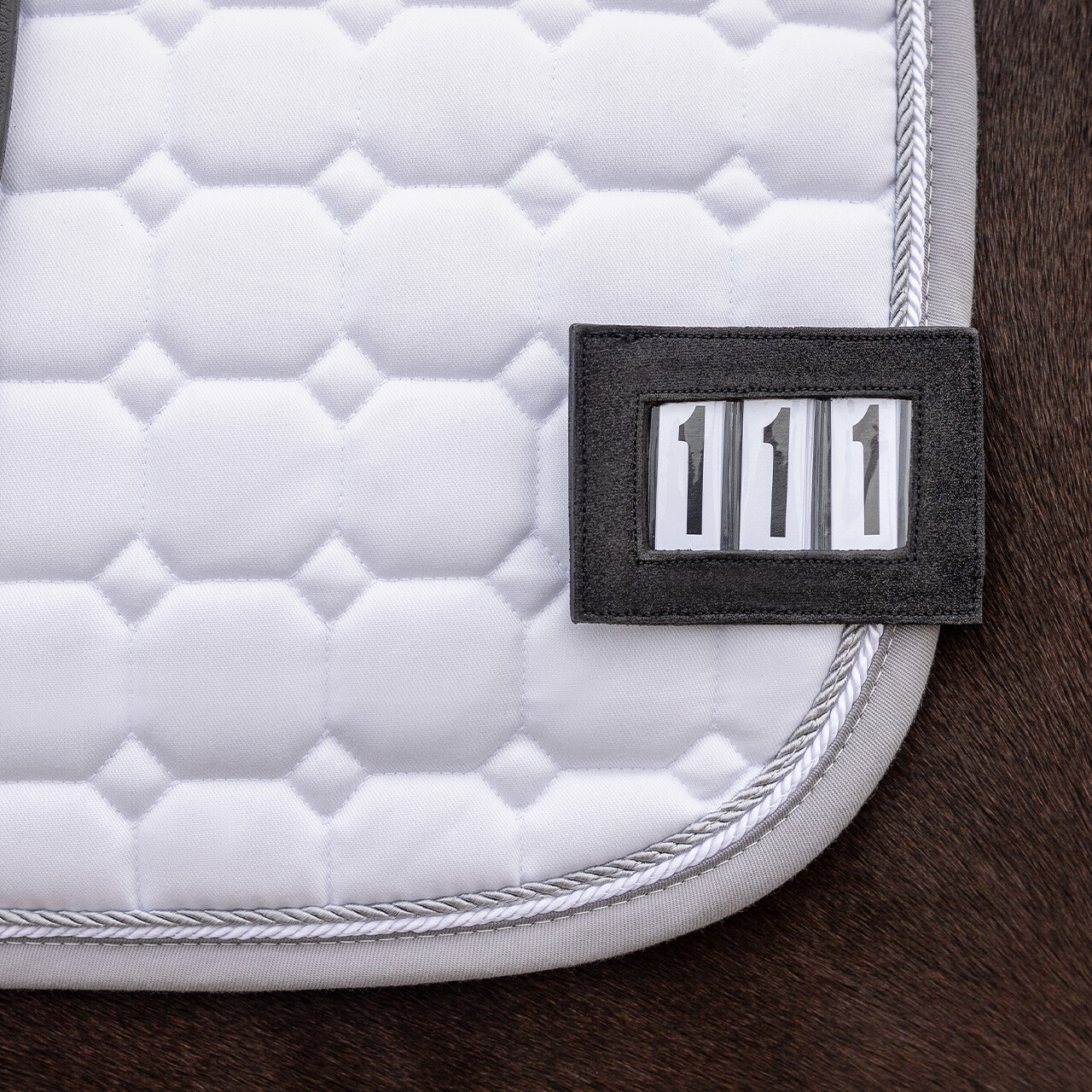 Nummernhalter Clip Shine in schwarz