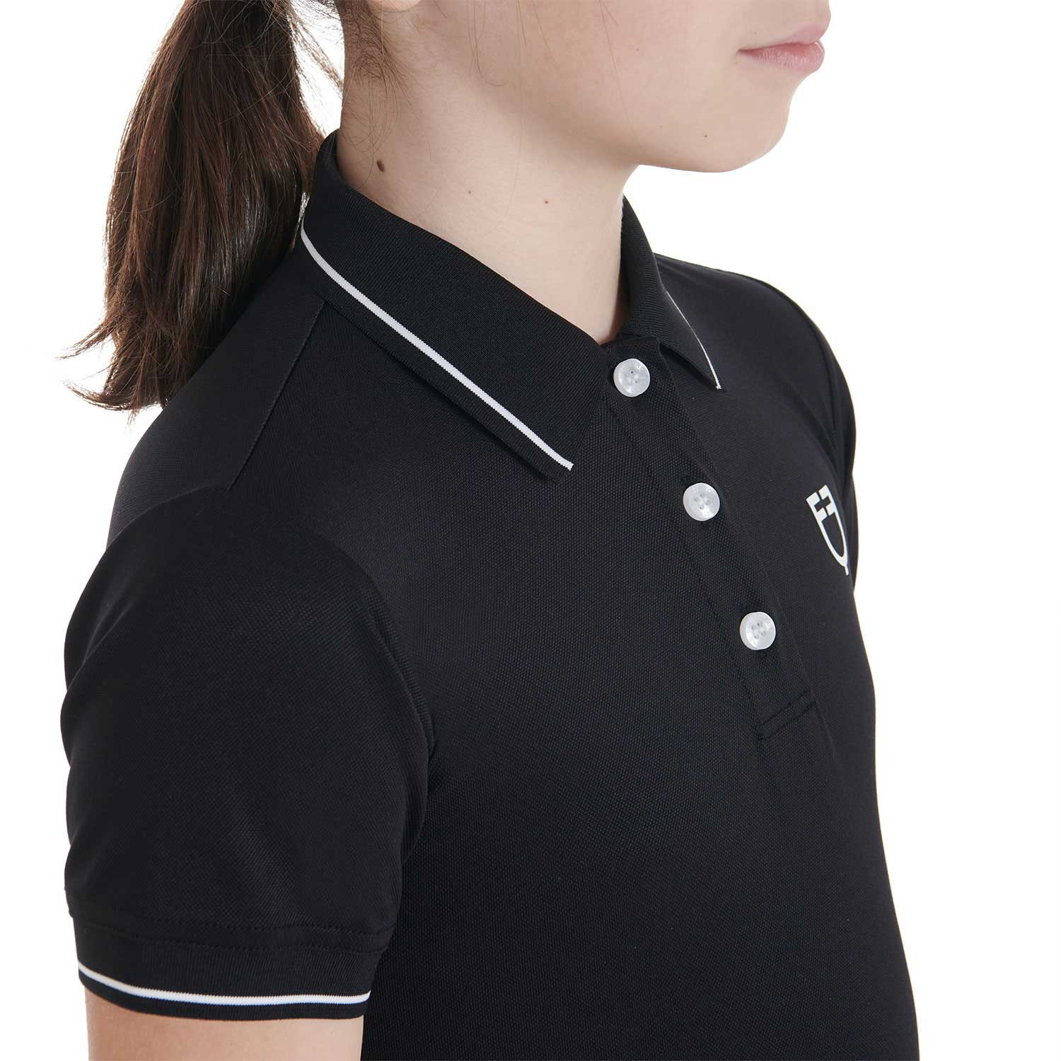Kinder-Polo Slim Fit aus antibakteriellem Funktionsmaterial