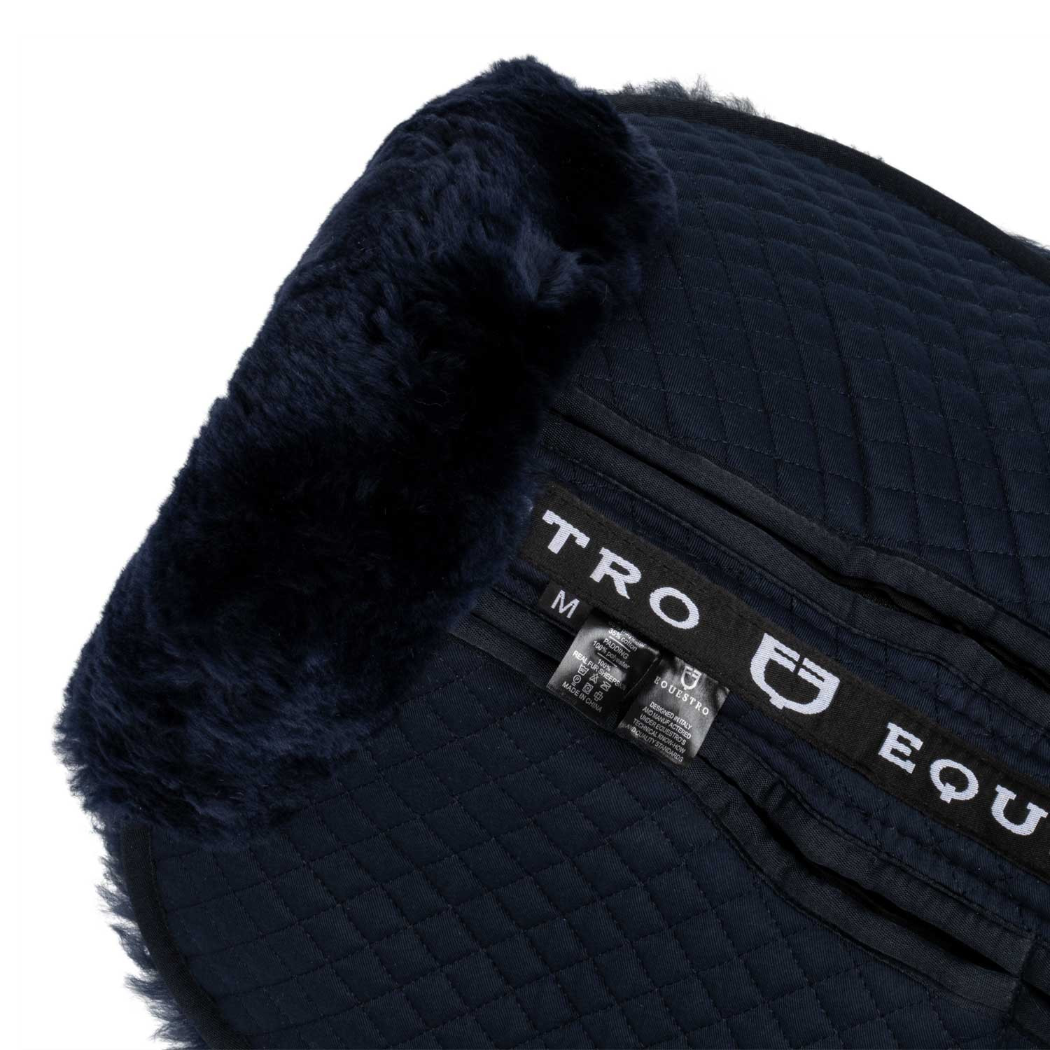 Baumwoll-Schabracke mit Taschen und Lammfell