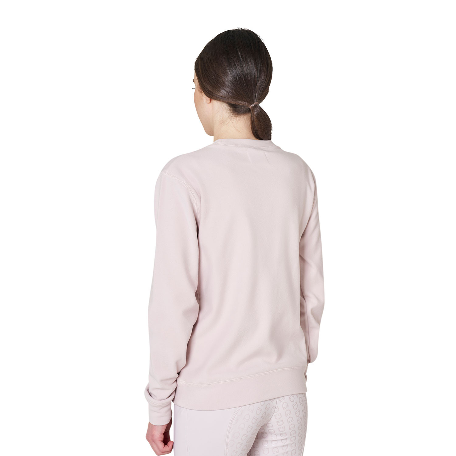 Damen-Fleece-Sweatshirt mit Rundhalsausschnitt