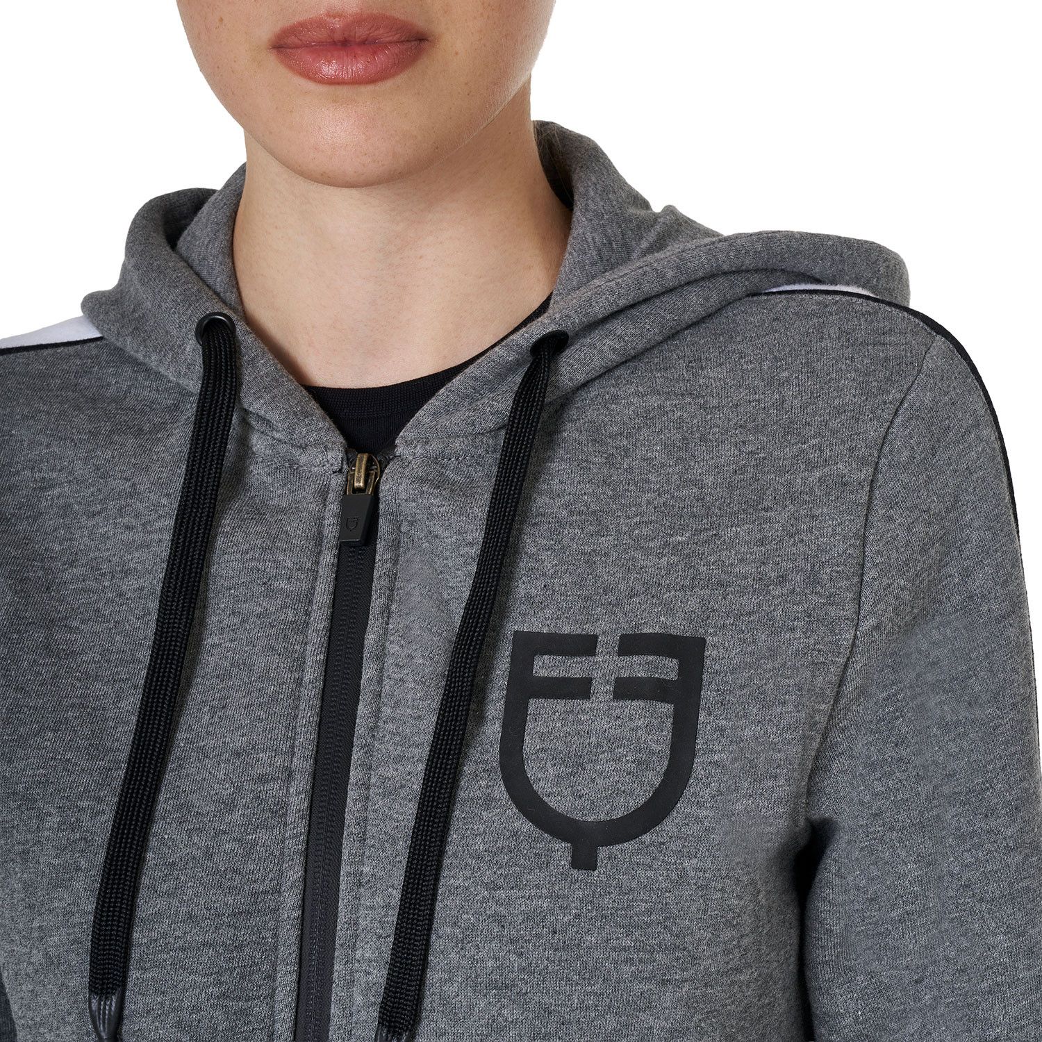Damen-Kapuzensweatshirt mit Frontreißverschluss