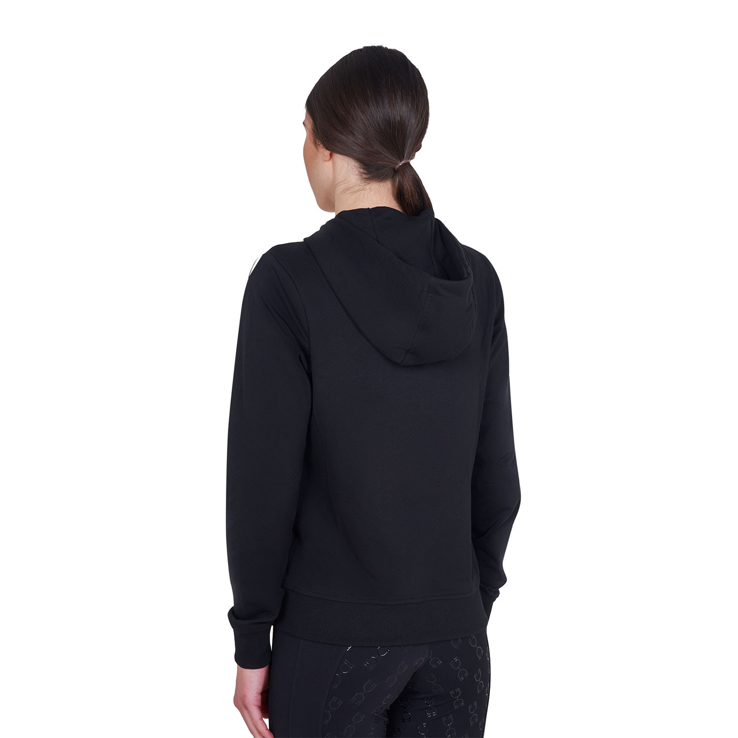 Sweatshirt für Damen mit verstellbarer Kapuze und Reißverschluss