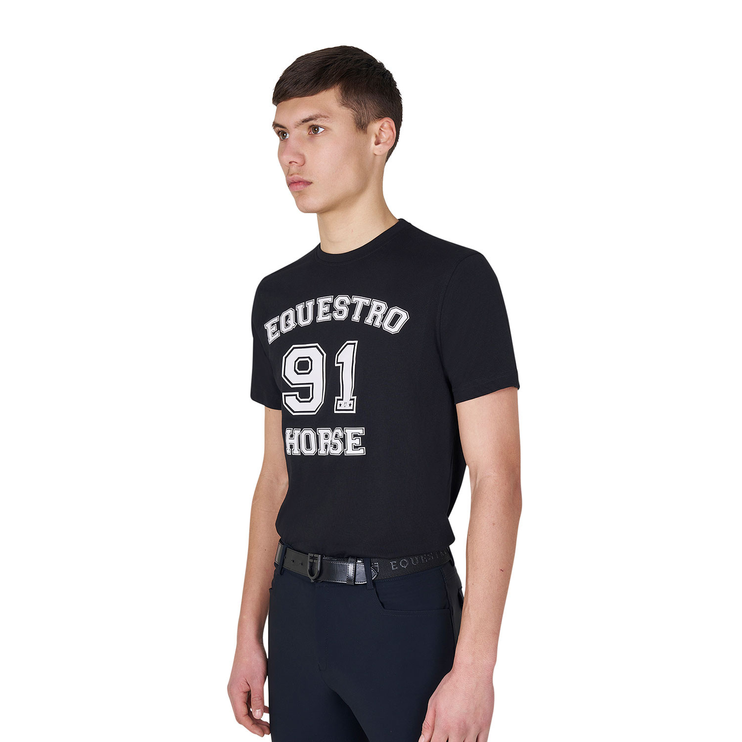 Horse Club Baumwoll-T-Shirt für Herren