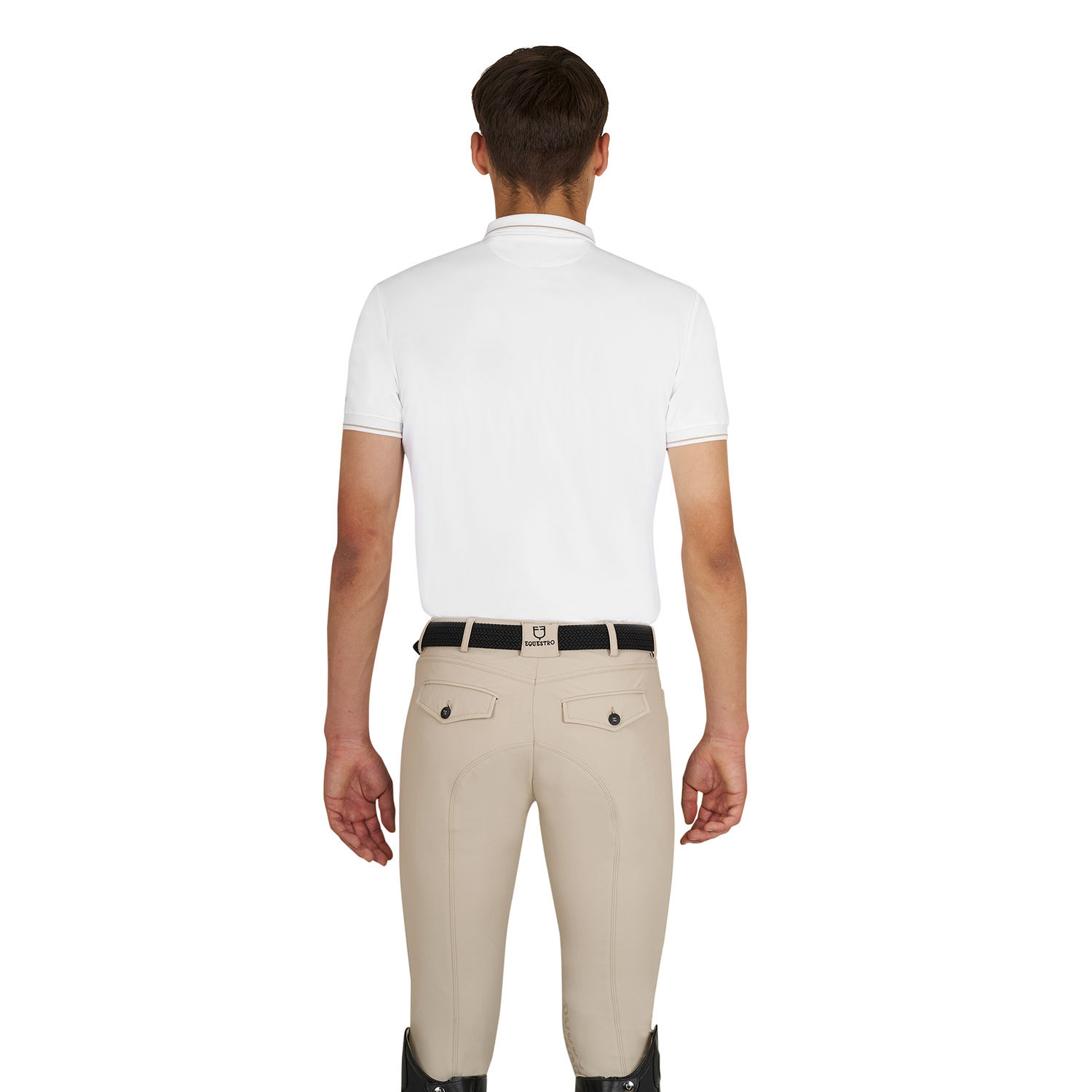 Herren-Trainingspolo mit kontrastierenden Details