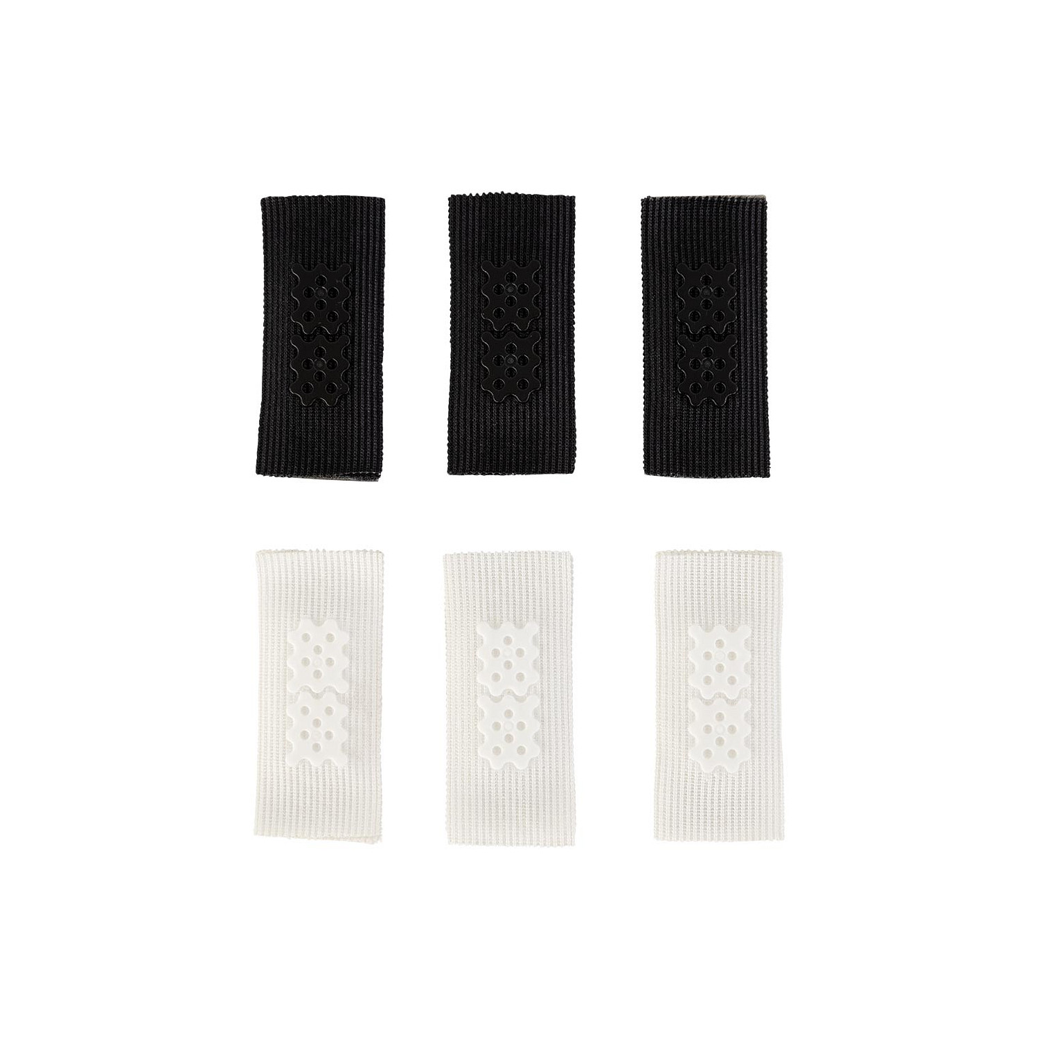 Startnummern Patch-Set 3 Sets Weiß/3 Sets Schwarz in White/Black