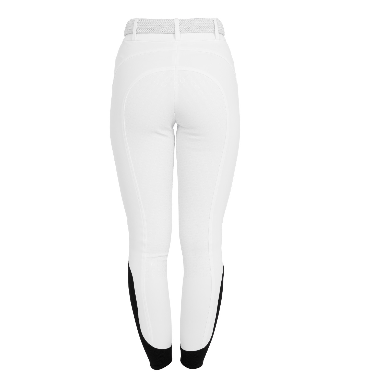 Pantalon d'équitation femme taille haute à fond intégral en tissu bi-stretch