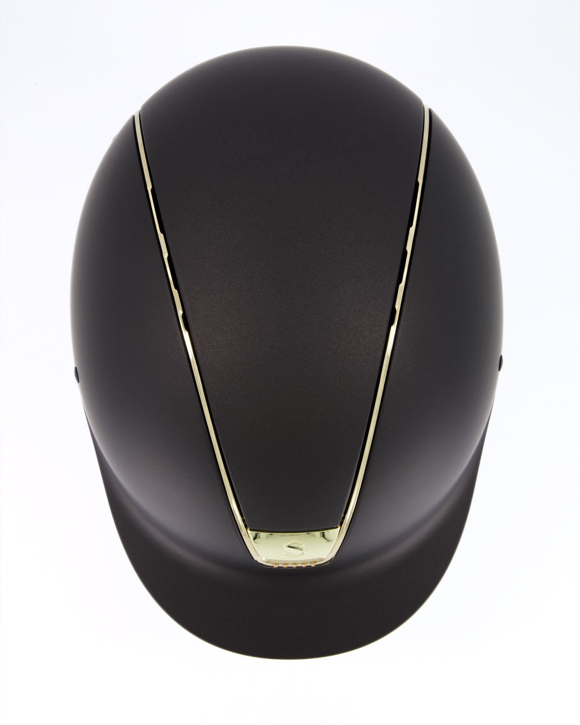 Reithelm Shadowmatt Chrome Gold 5 Swarovski Gold in braun Reithelm Shadowmatt Chrome Gold 5 Swarovski Gold in braun