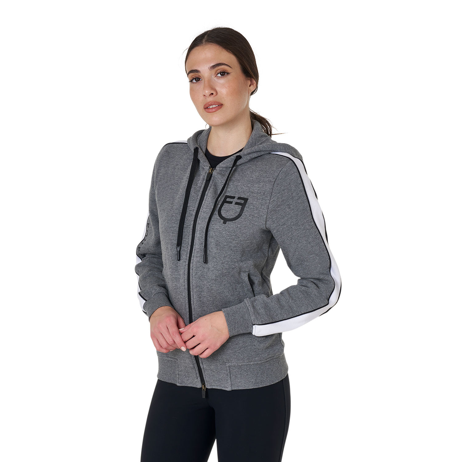 Damen-Kapuzensweatshirt mit Frontreißverschluss