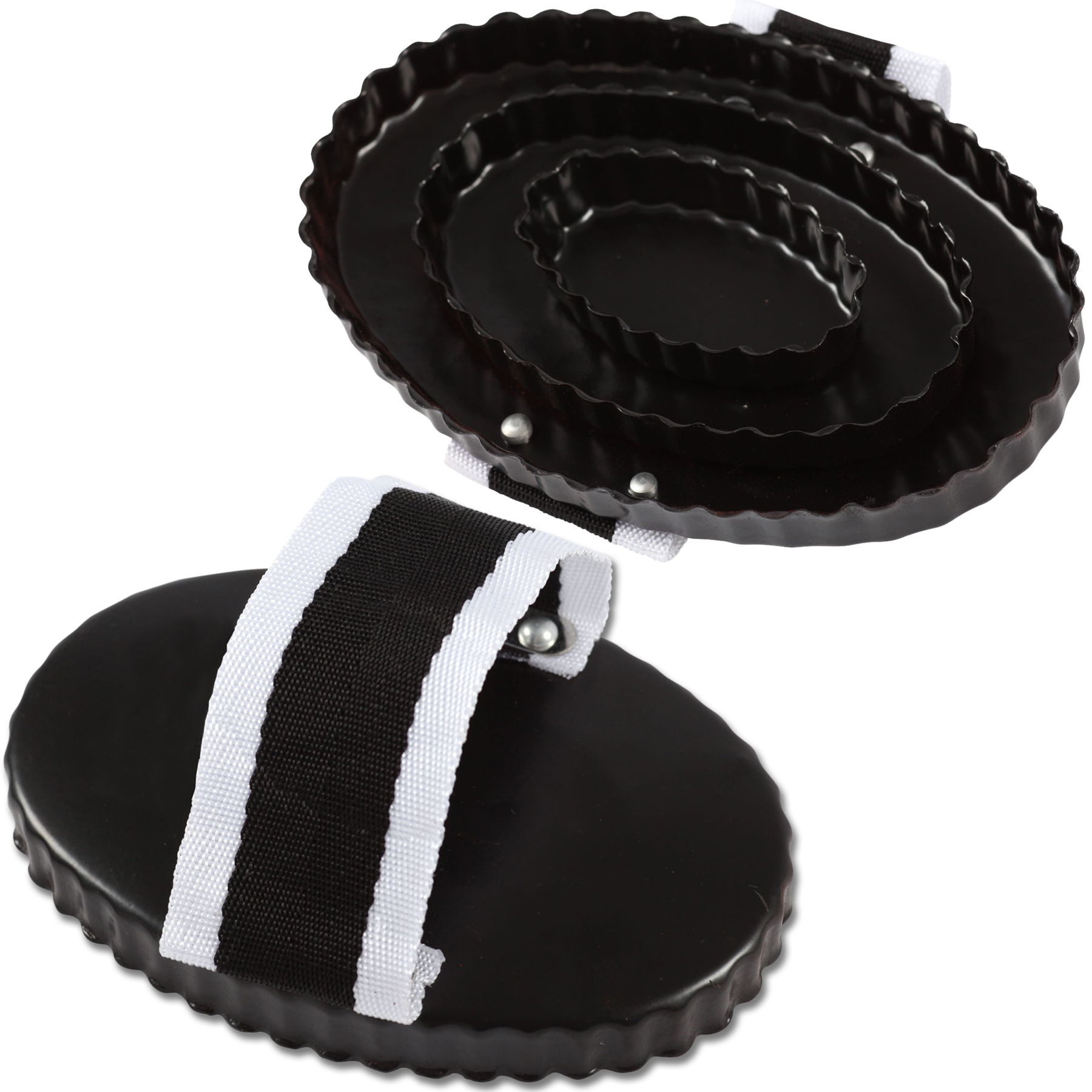 Metallstriegel, schwarz