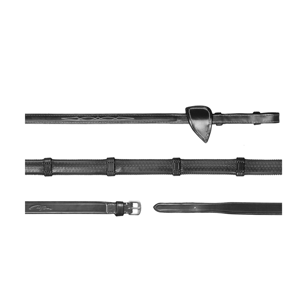 1/2" (13 mm) Gummizügel mit 7 Lederstegen