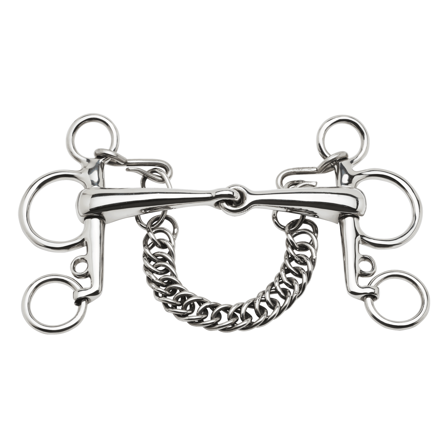 Pelham Edelstahl, 16 mm, kurze Anzüge