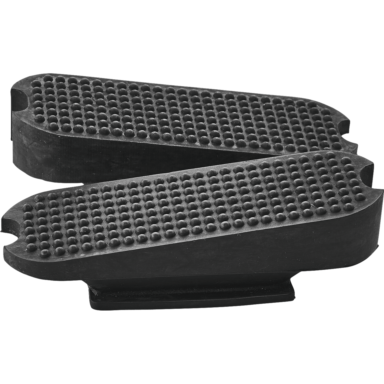 Steigbügeleinlagen Gummi Schräg in schwarz