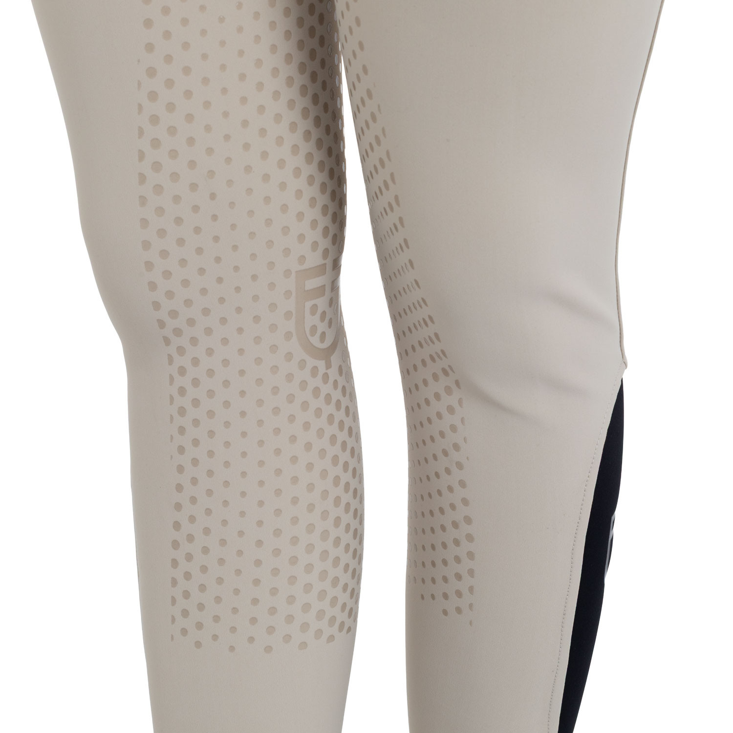 Damen-Reithose mit hohem Bund, Vollbesatz und Strass-Logo