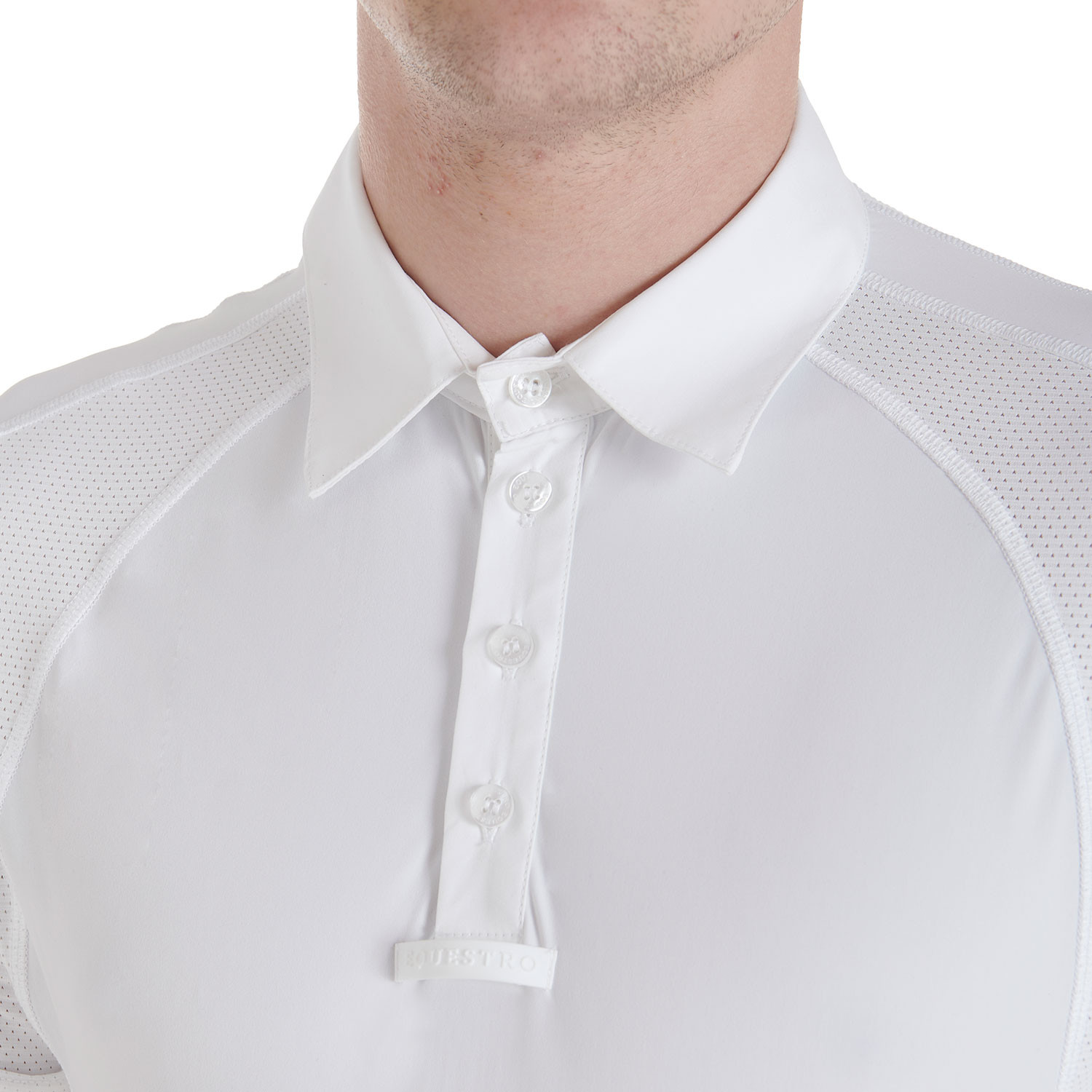 Schmal geschnittenes Turnier-Poloshirt für Herren mit vier Knöpfen