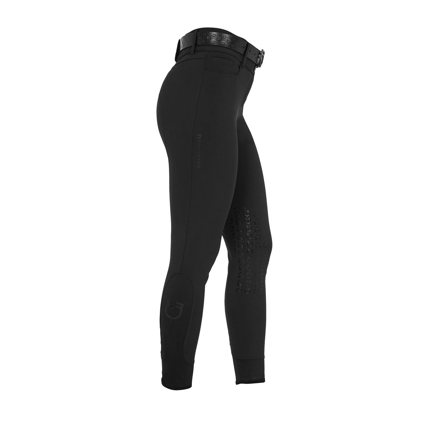 Damen-Reithose High-Waist mit Kniebesatz