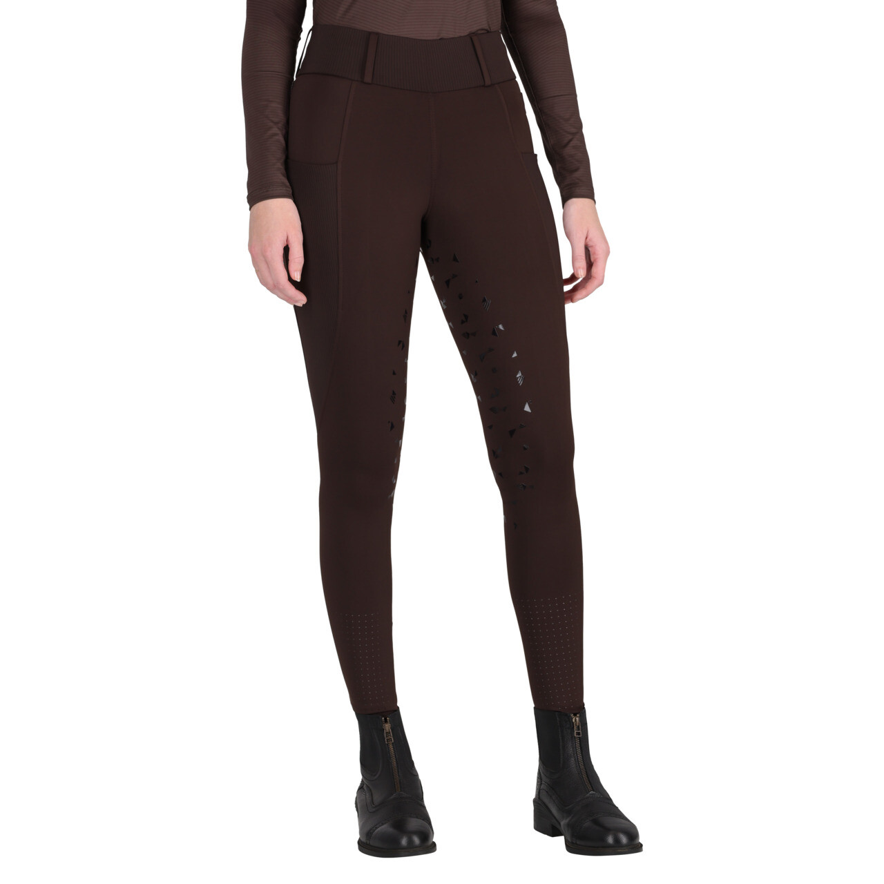 Reitleggings Avenna Vollgrip in cognac
