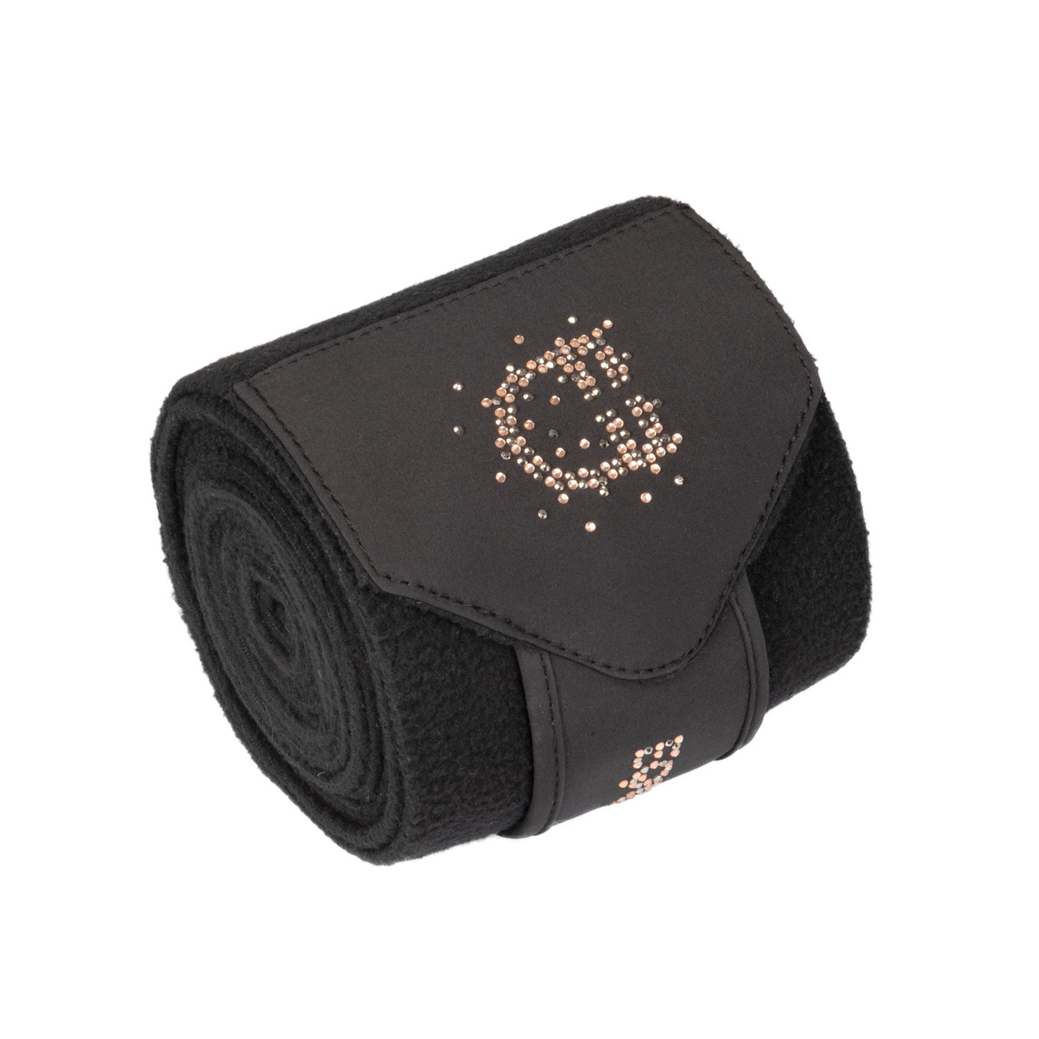 Fleecebandagen mit Strass-Logo