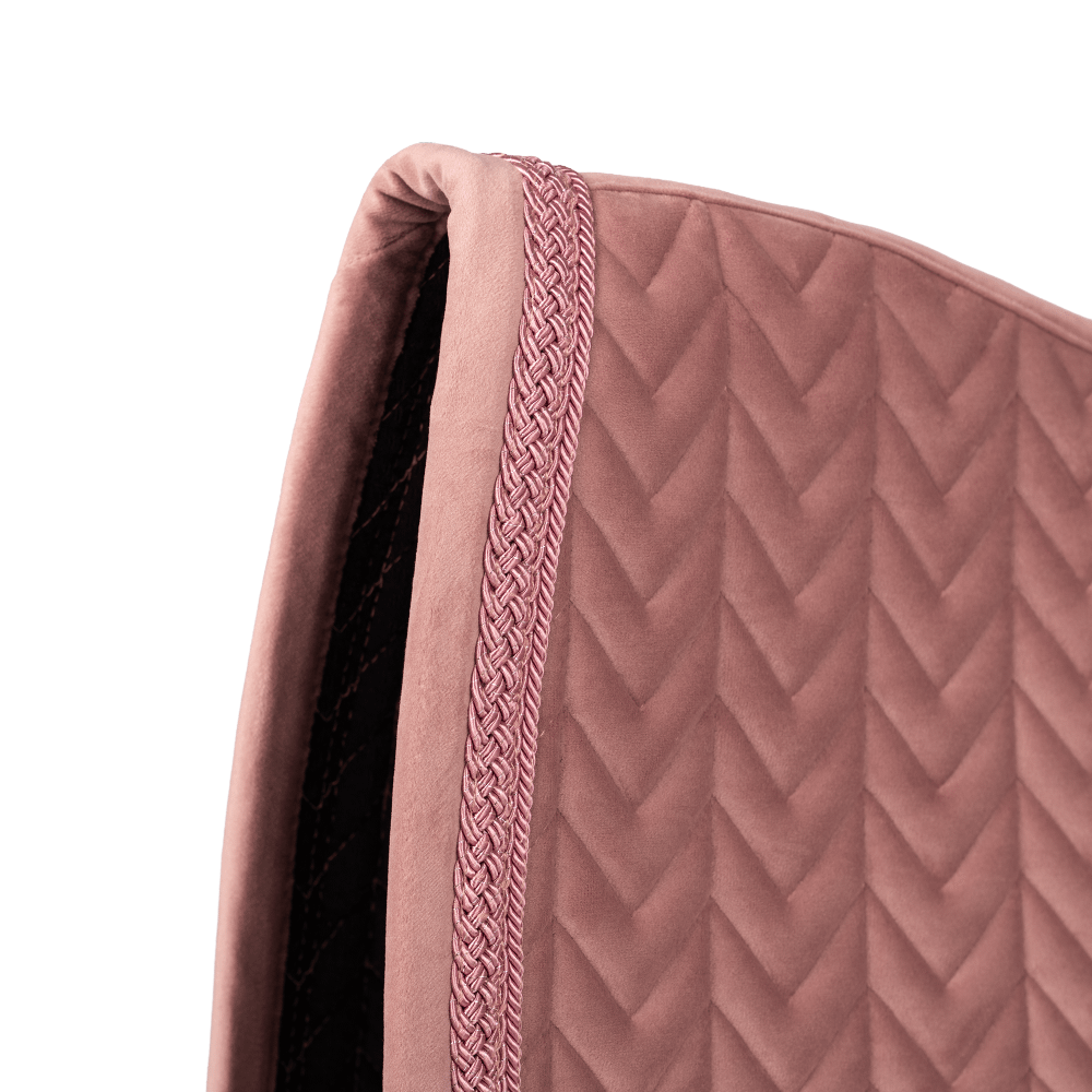 Tapis de selle Velvet Fishbone cordon paillettes tressé