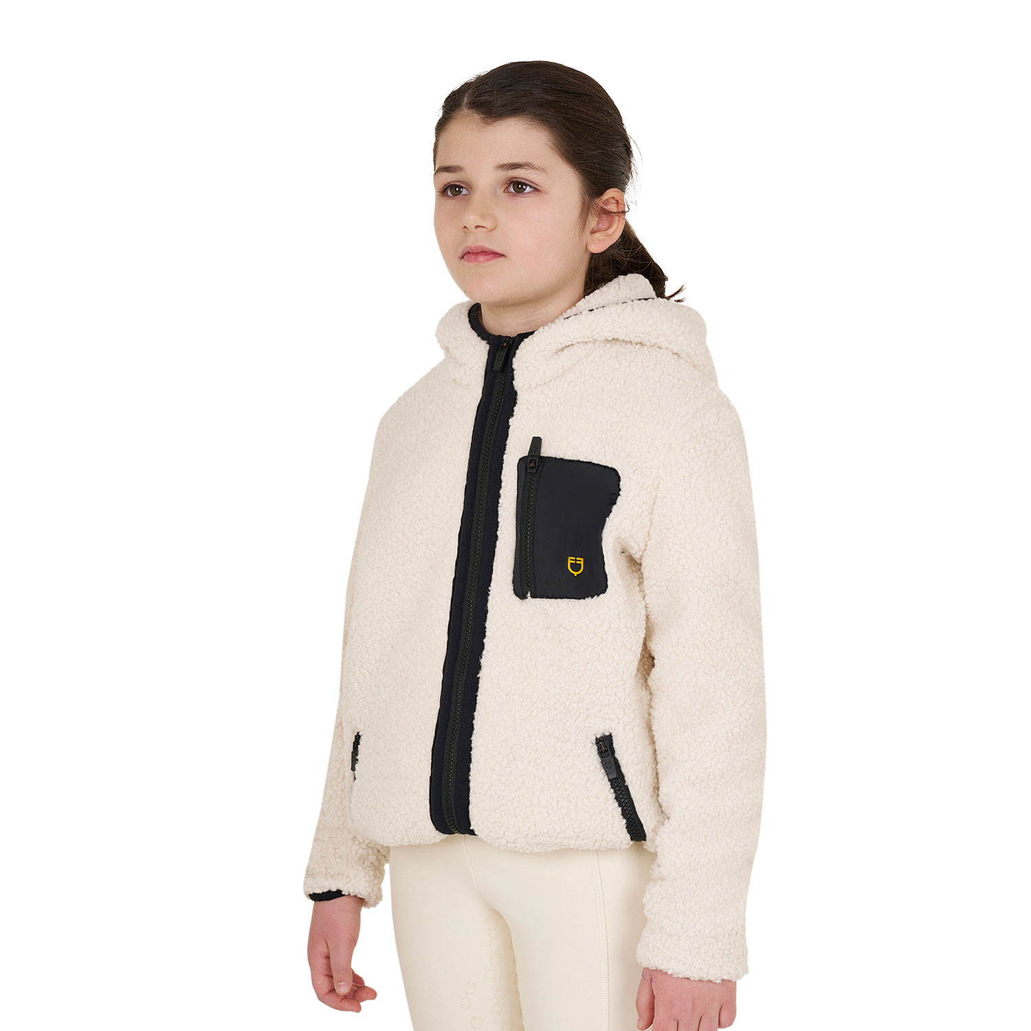 Kinder-Fleece-Sweatshirt mit Frontreißverschluss