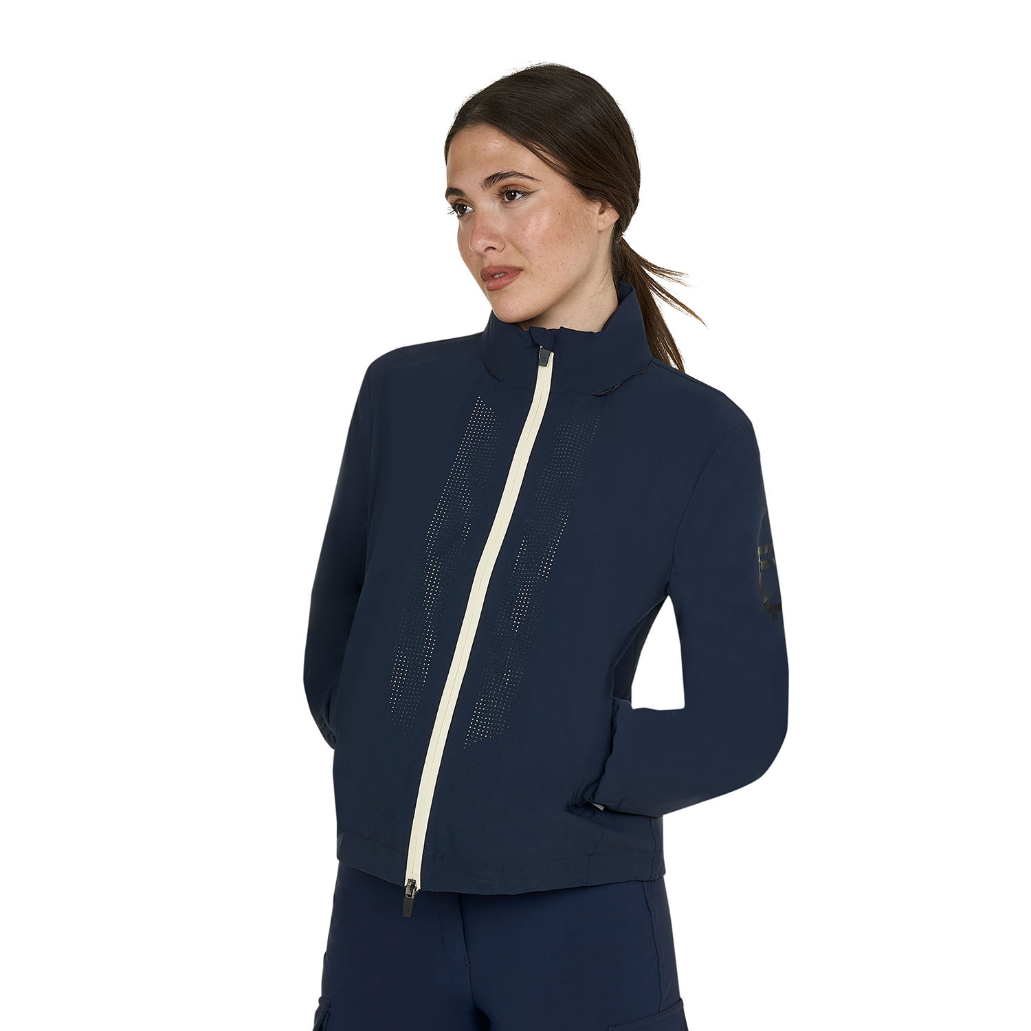Softshelljacke für Damen mit Logo auf dem Rücken