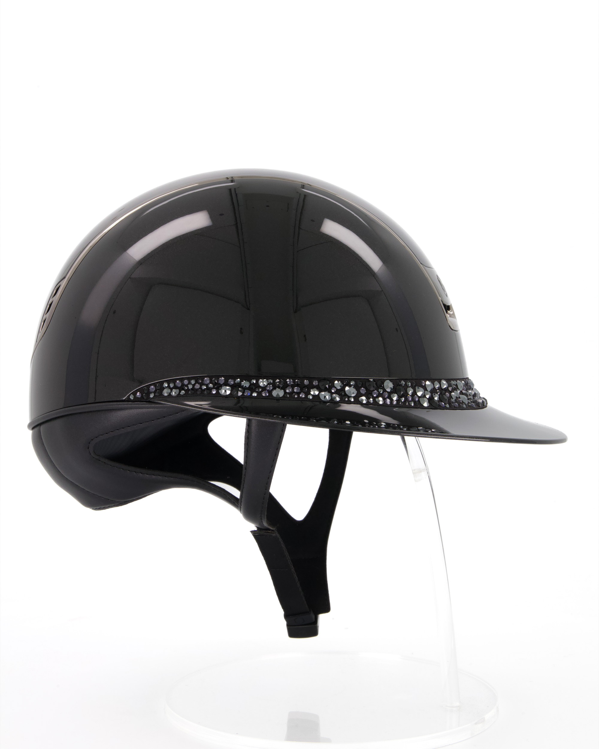 Reithelm 2.0 Miss Shield Shadowglossy Black, Top Shadowglossy Black, Frontalband Glacier Black, Trim Chrome Black, Blason Chrome Black in schwarz