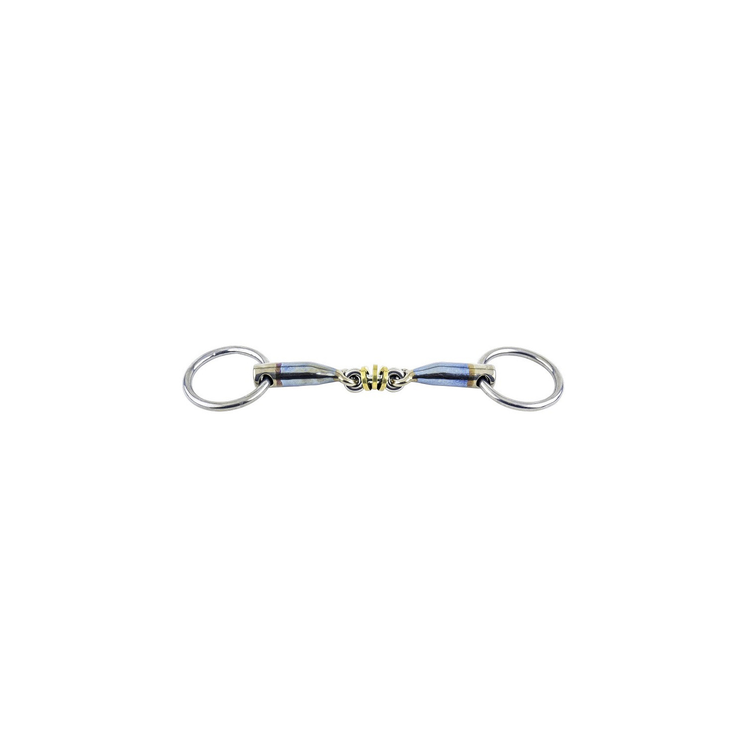 Sweet Iron bewegliche Unterlegtrense-Messing Ring-16 in blau