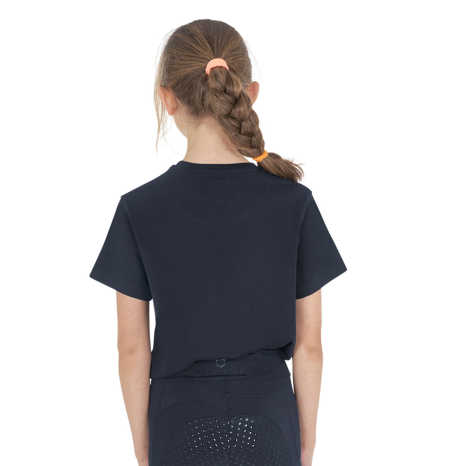 Unisex Baumwoll-T-Shirt Horse Jump Glossy für Kinder