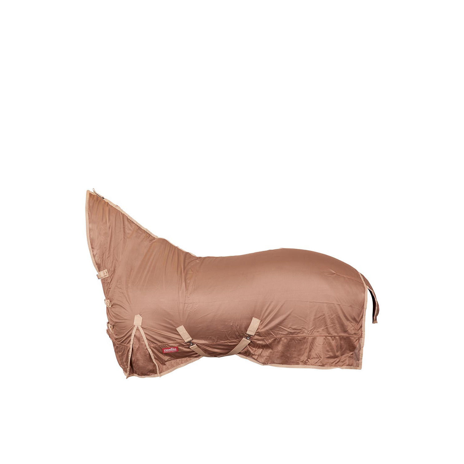 Fliegendecke mit Halsteil Basic in Taupe